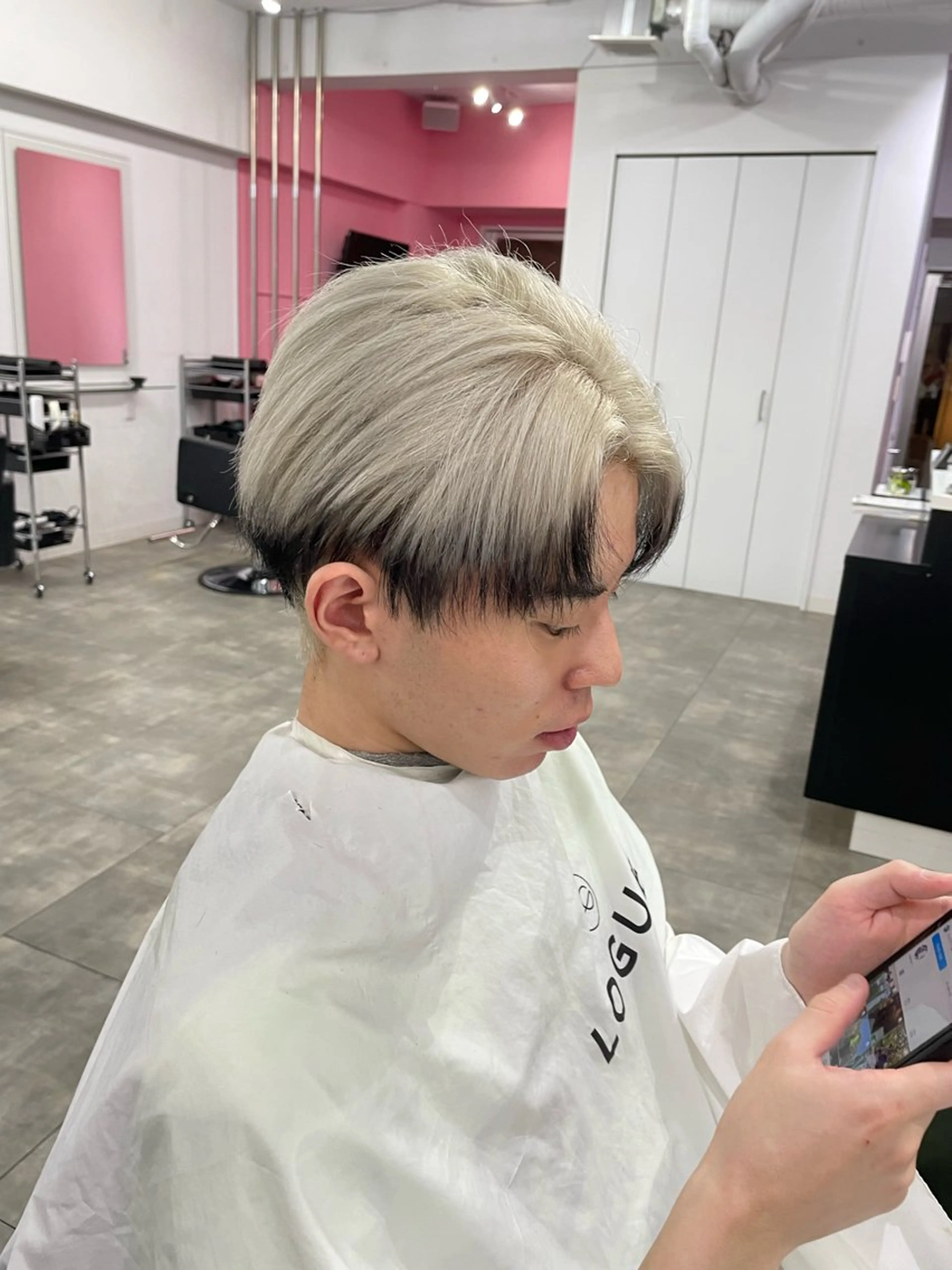 カラー デザインカラー ハイトーンカラー 心斎橋/髪質改善 /ブリーチ/ショウマのヘアスタイル