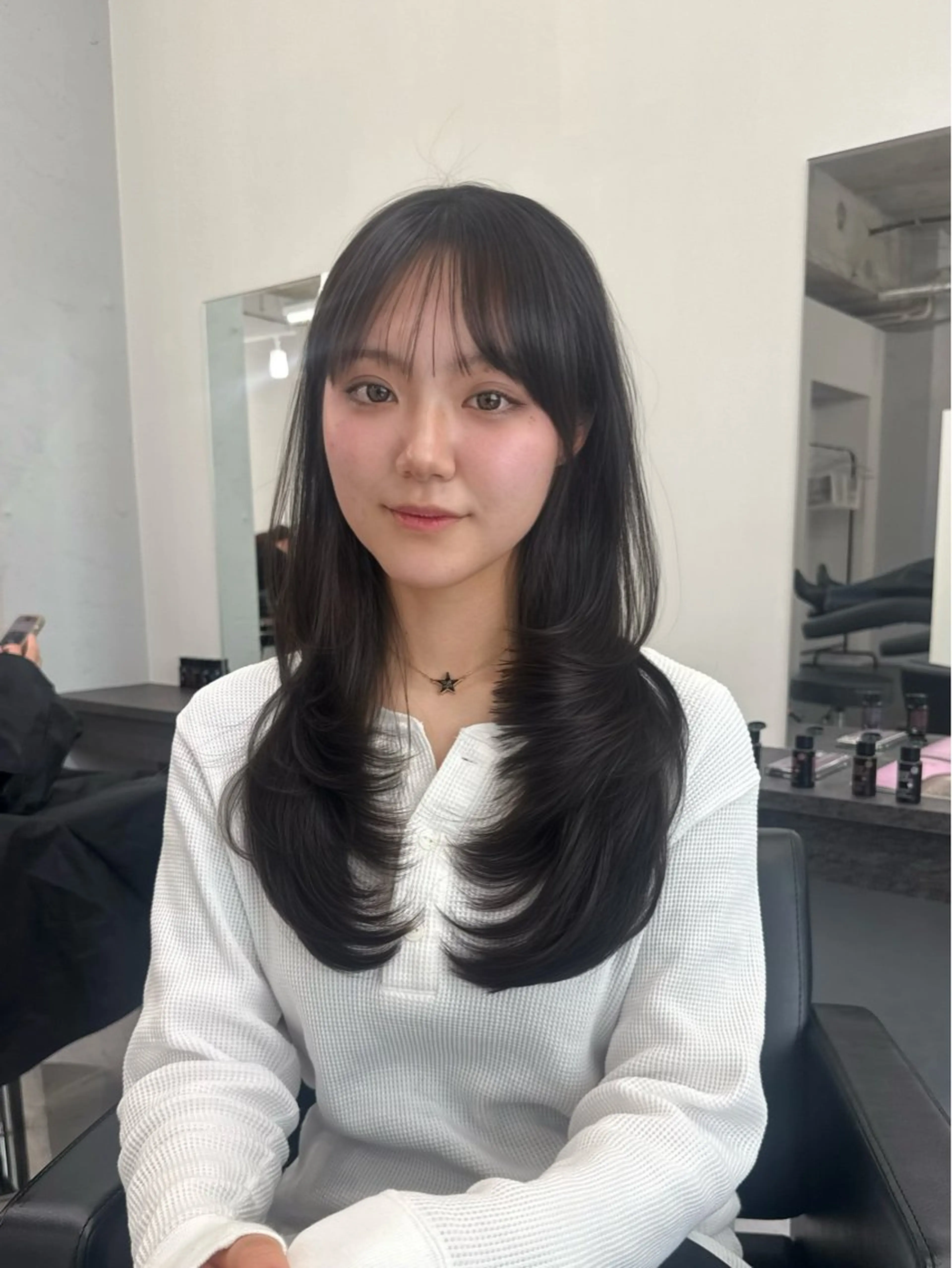 ロング カット ヘアカラー レイヤー・ブリーチ kiyotoshiのヘアスタイル