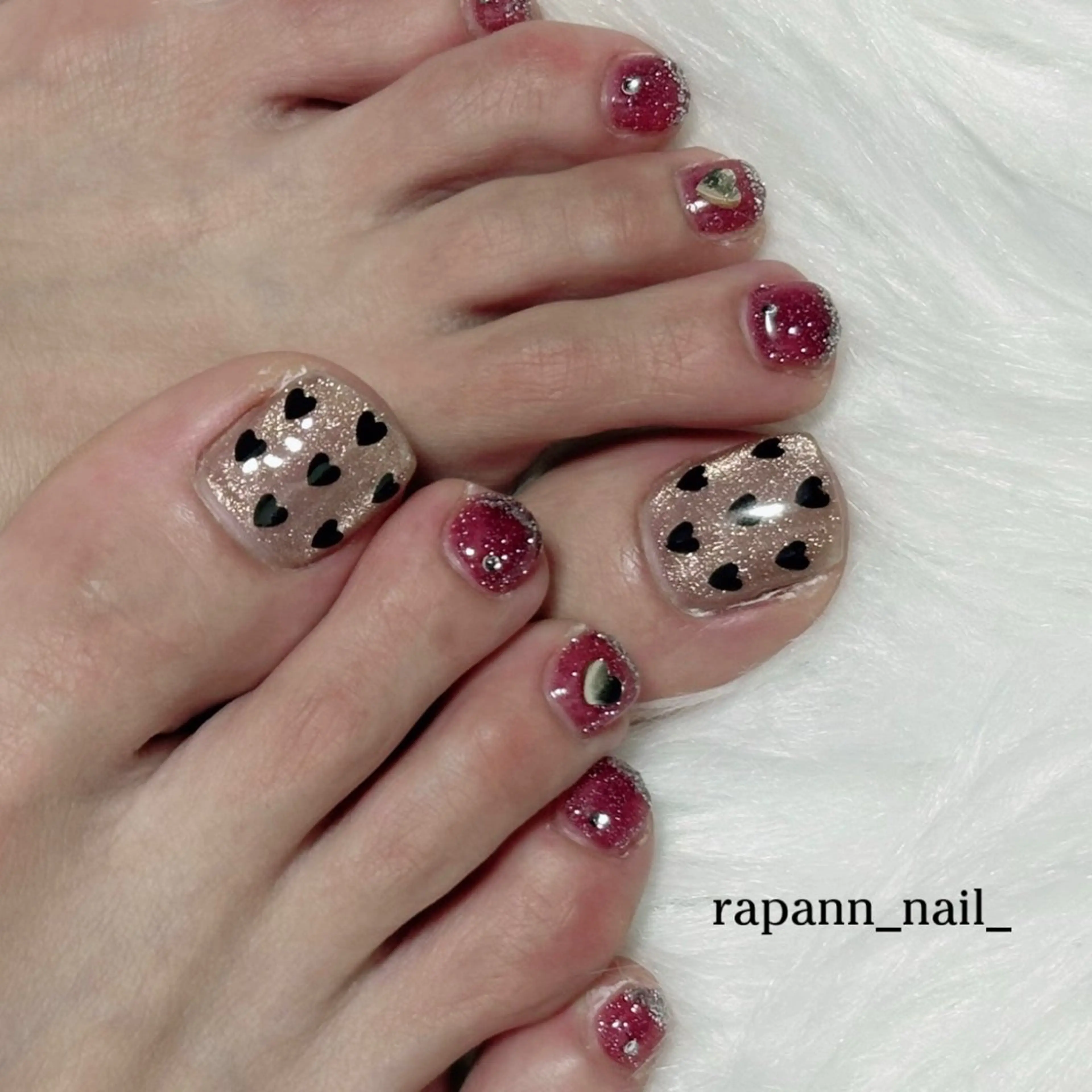 ネイル フットネイル フットネイル rapann nailのネイルデザイン