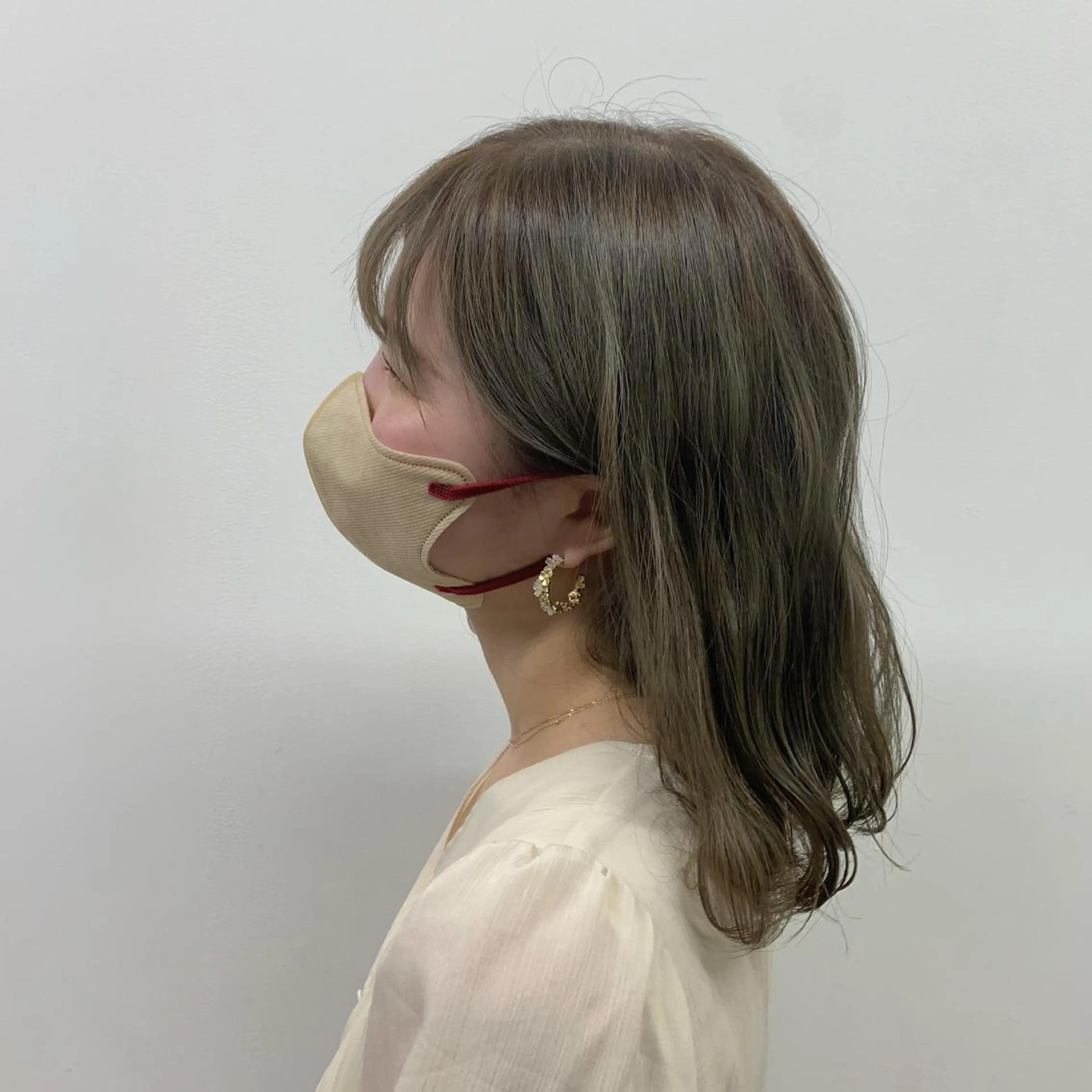 セミロング Ririkoボブ 透明感カラー🤍のヘアスタイル