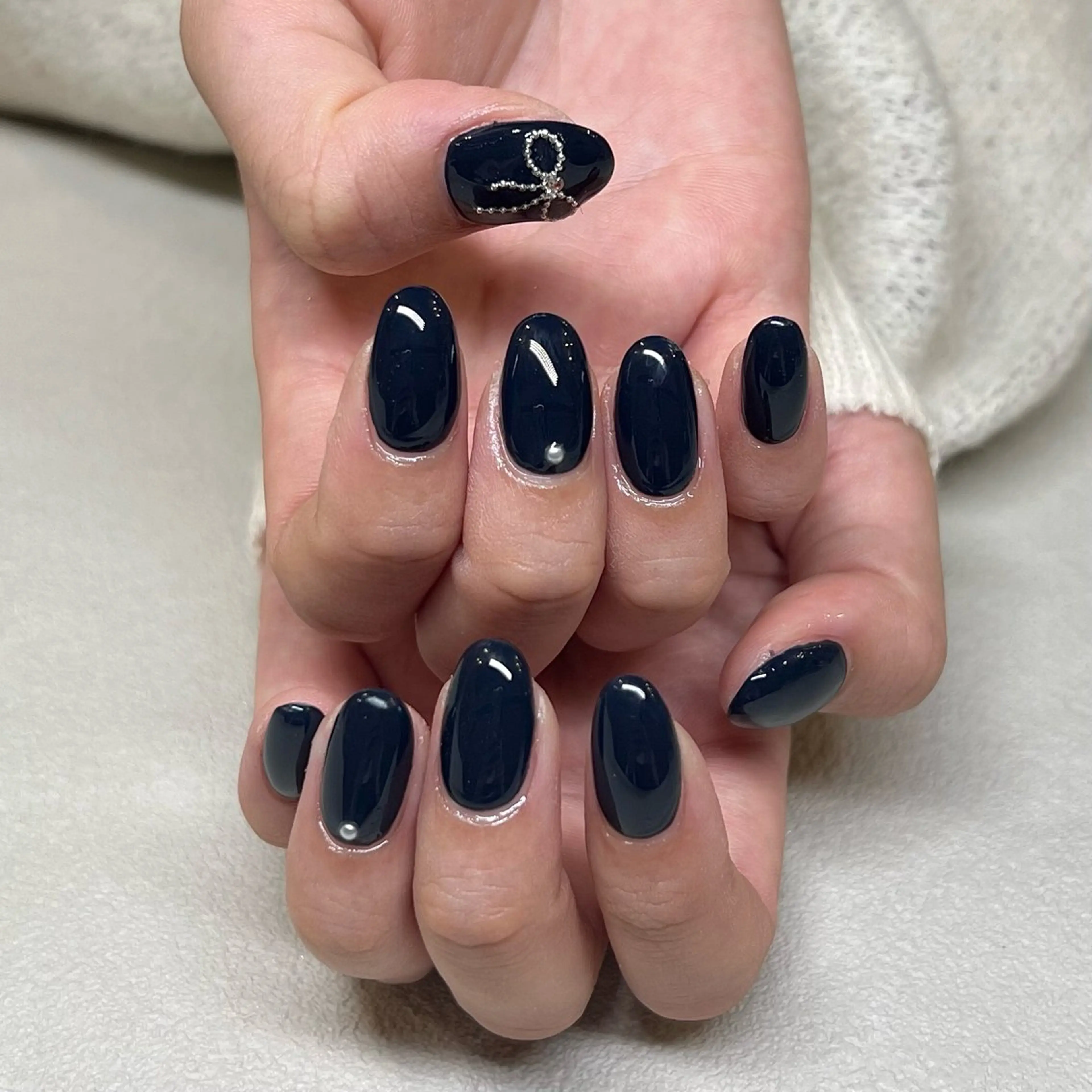 ネイル ストーンネイル ハンドネイル 鶴田୨ৎmaison de NALIのネイルデザイン