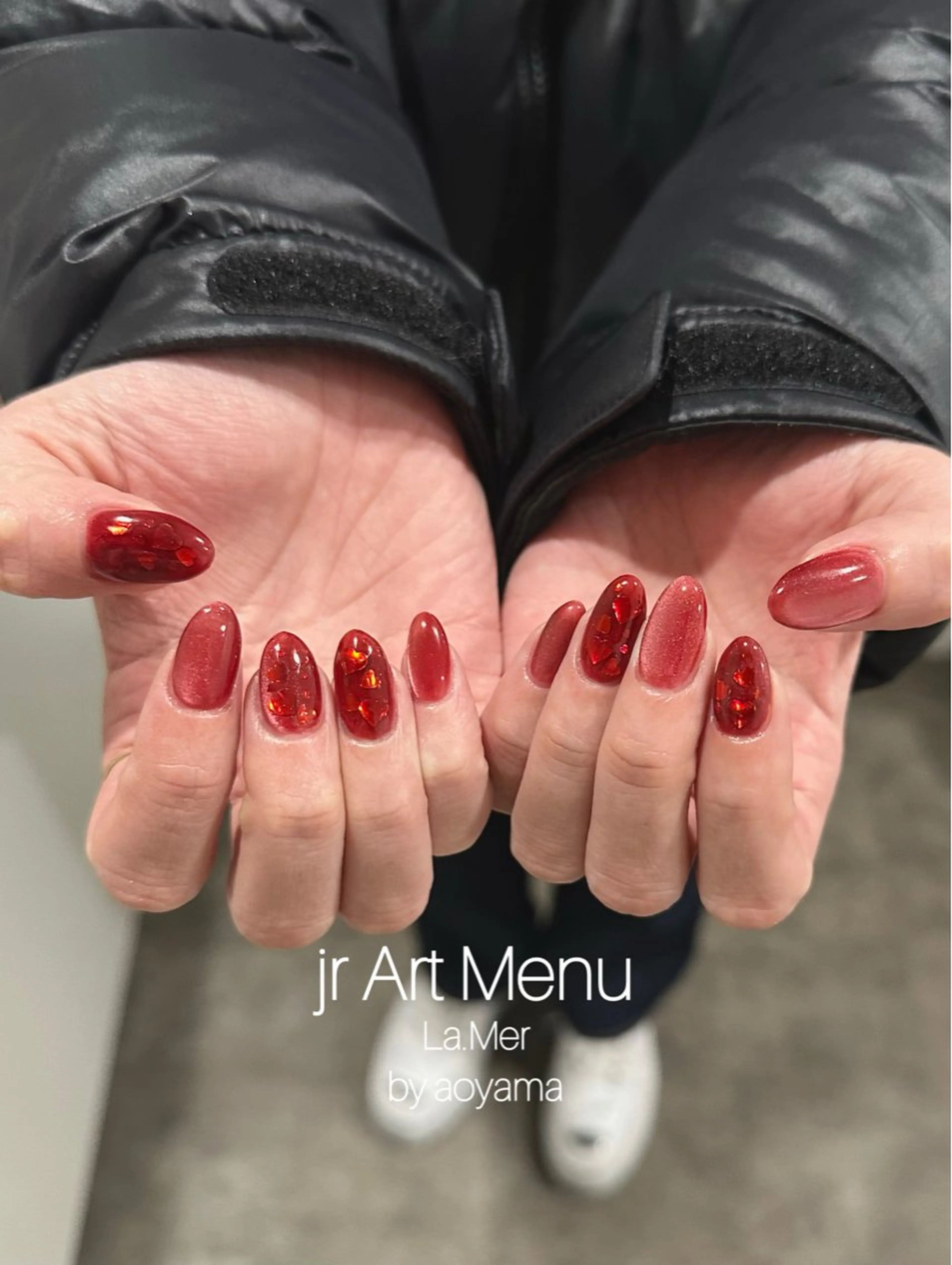 ネイル バレンタイン La.Mer Madokaのネイルデザイン