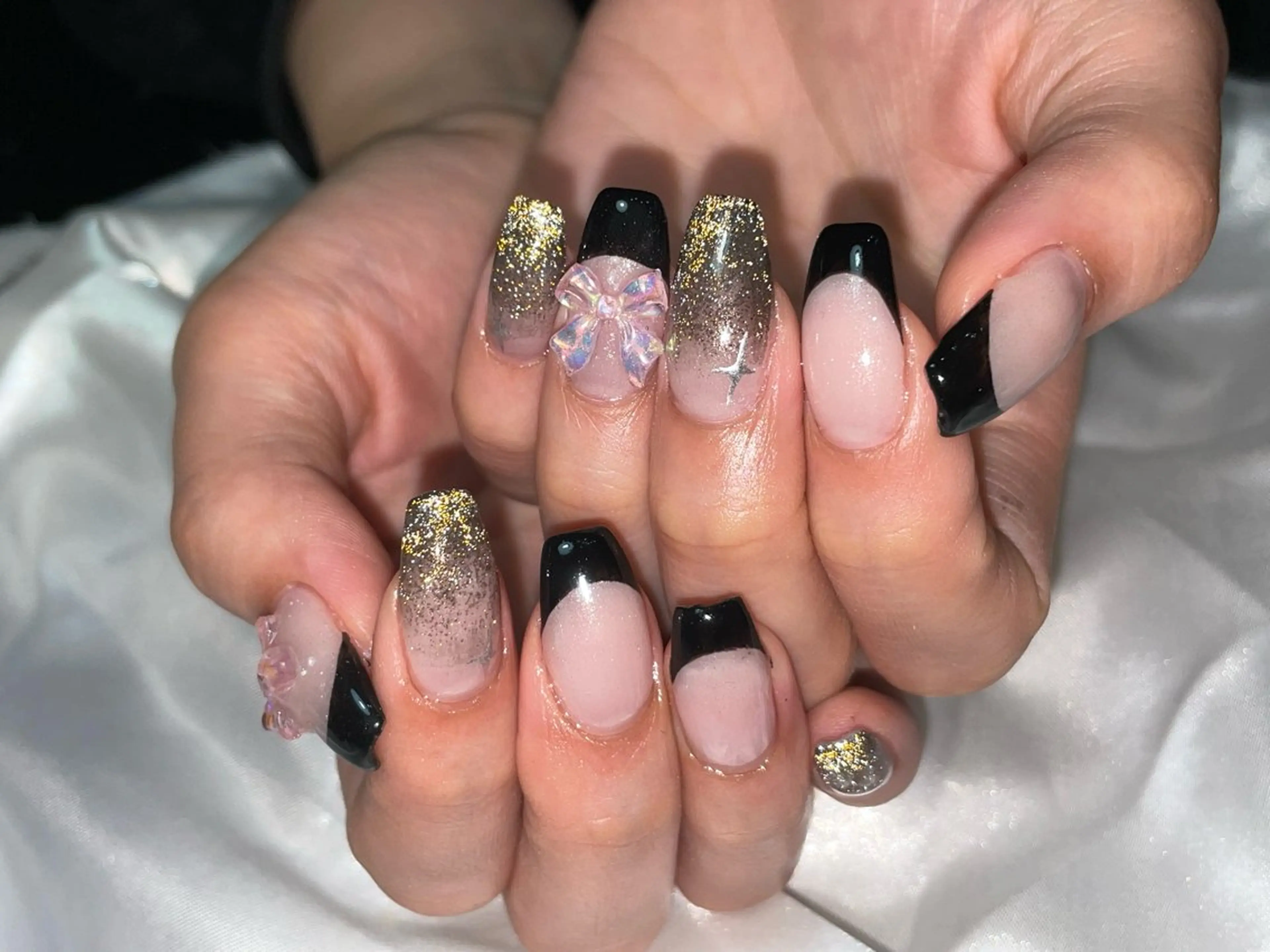 ネイル フラッシュネイル フレンチネイル chipi nailのネイルデザイン