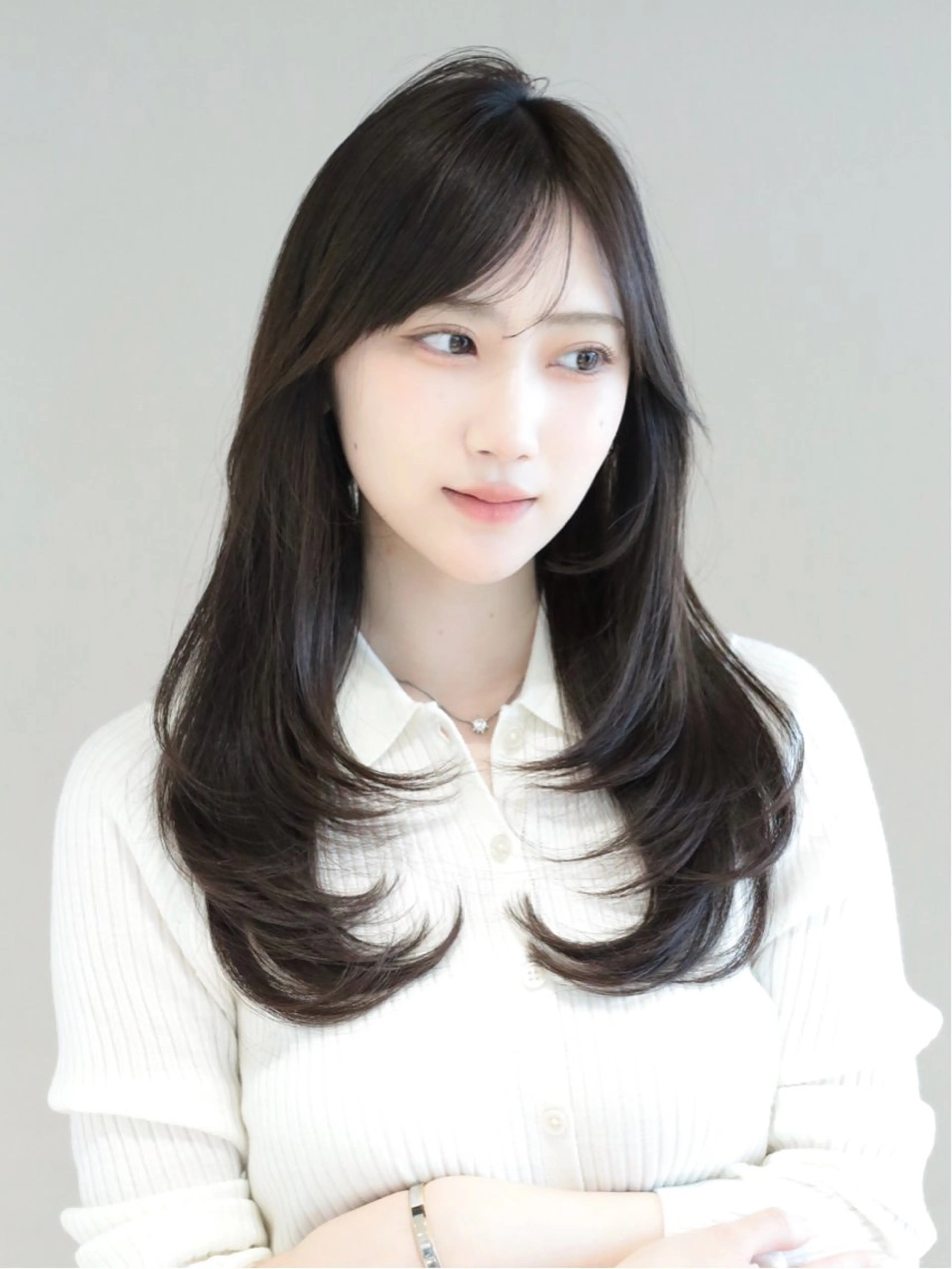 ロング カラー レイヤーカット カット ヘアカラー トリートメント レイヤー/顔周り /透明感🩶高橋大のヘアスタイル