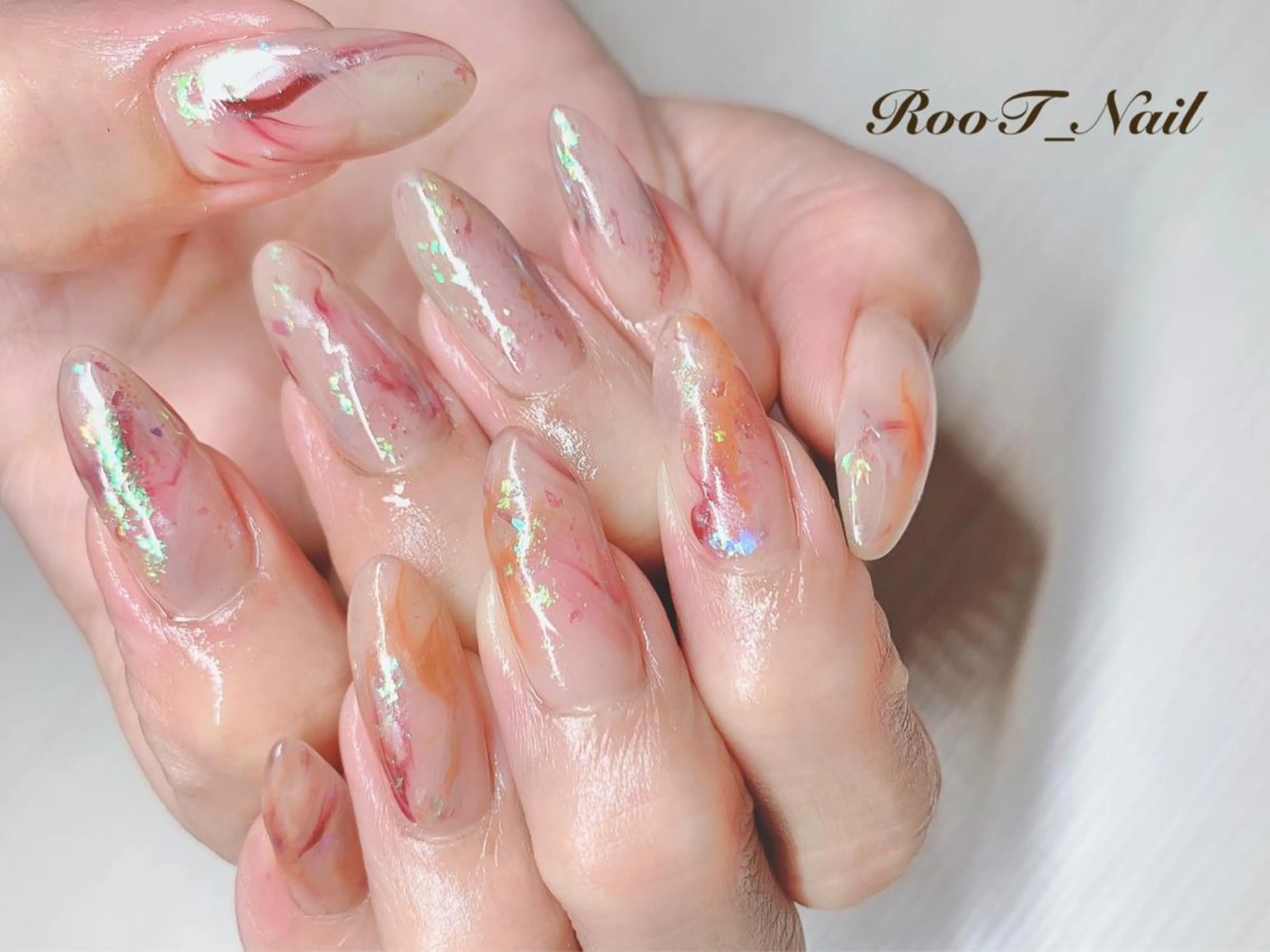 キッズ ネイル ニュアンスネイル ハンドネイル RooT Nailのネイルデザイン