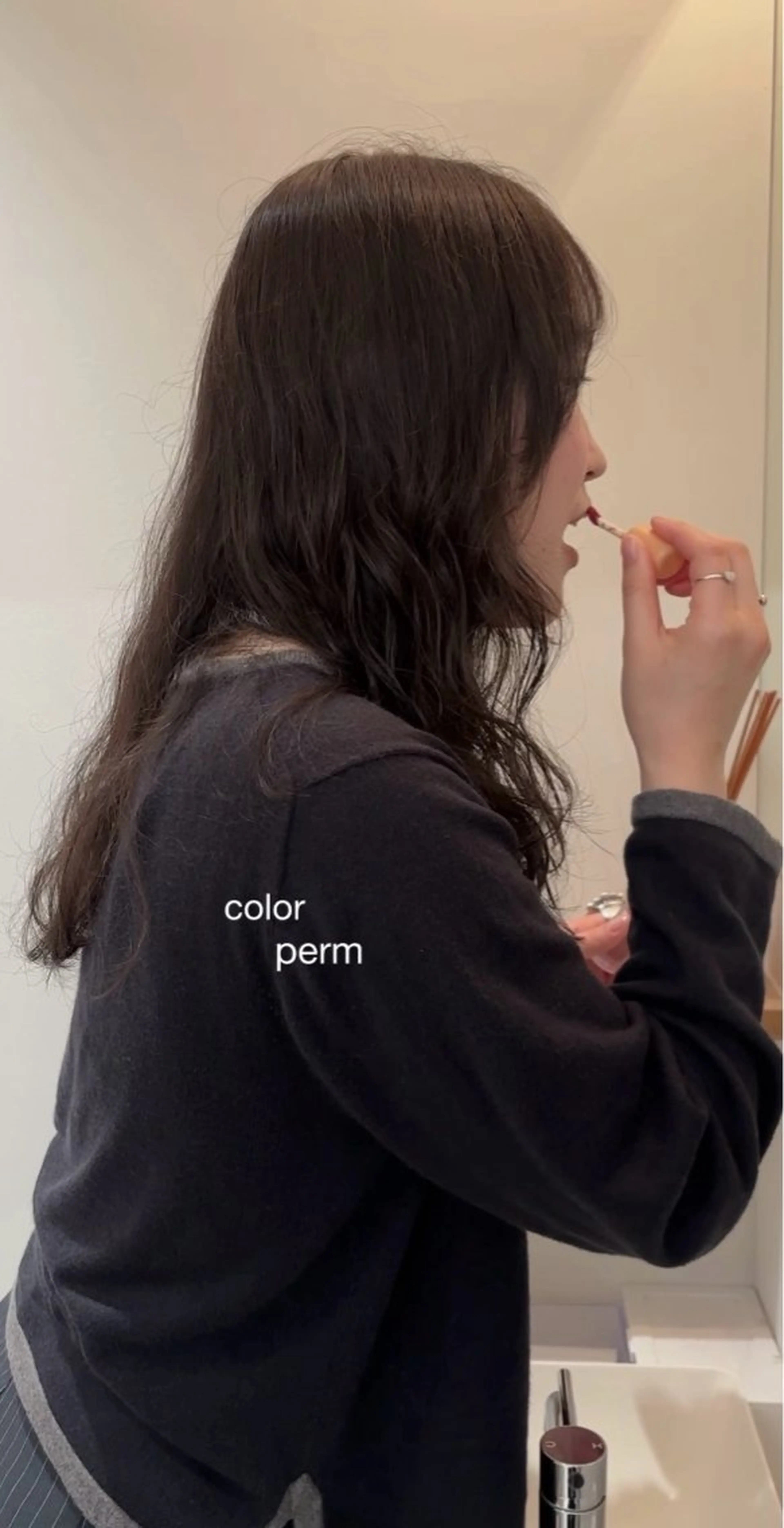 パーマ miyu  / 柔らかい透明感カラーのヘアスタイル