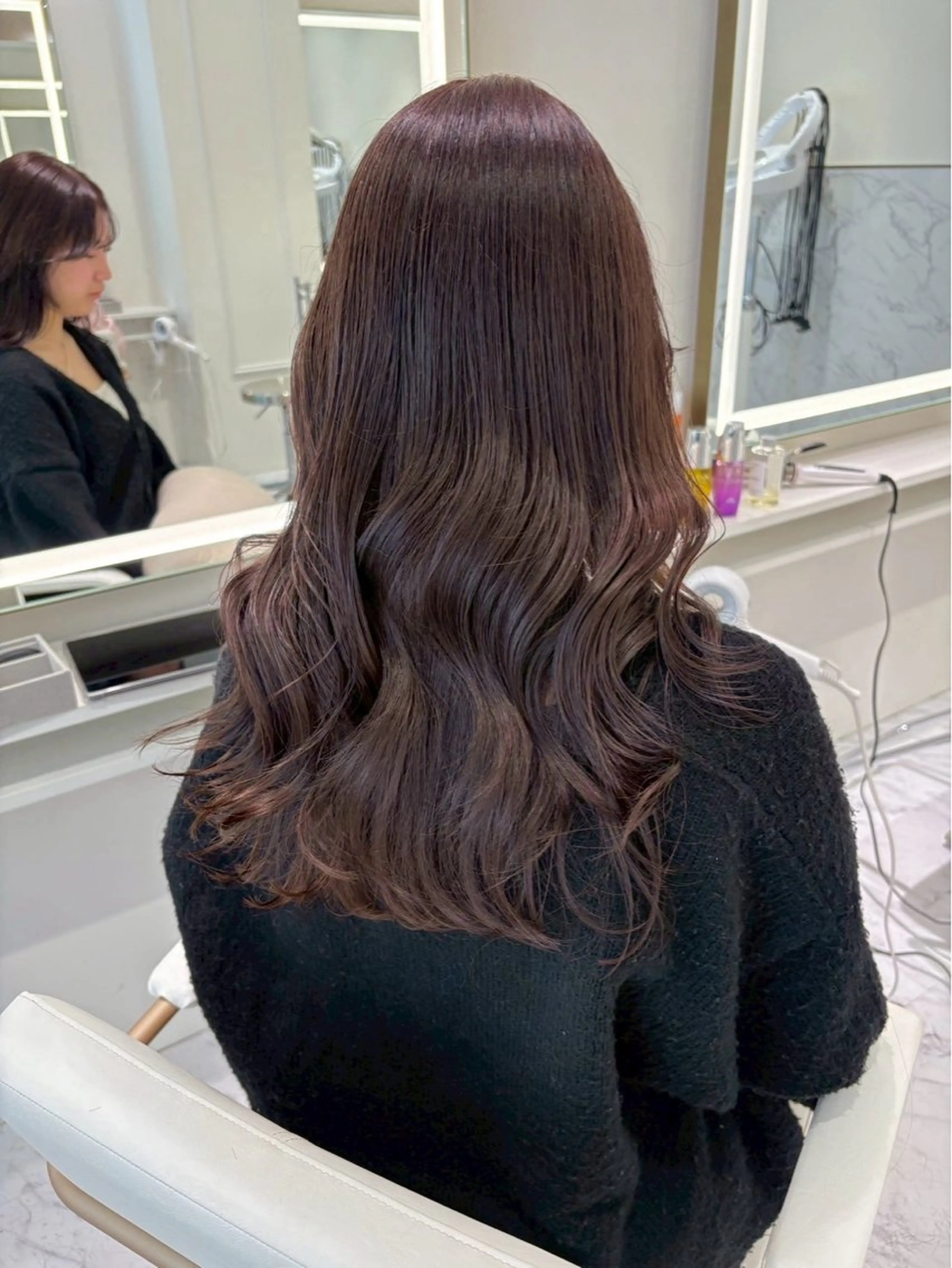 ロング カラー ヘアカラー ParveMix🎀 稲垣 詞葉のヘアスタイル