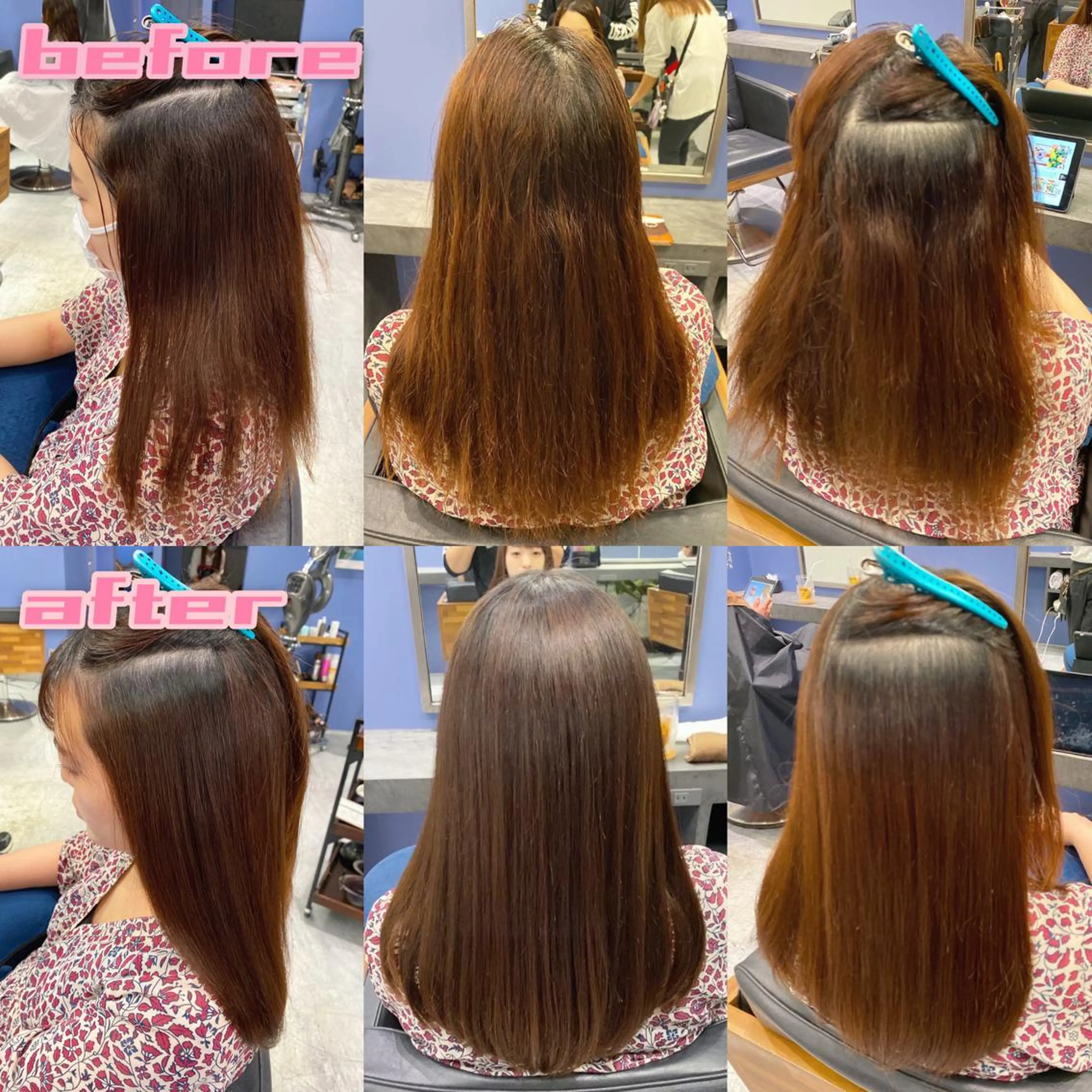 ロング パーマ 縮毛矯正 ストレートパーマ ブリーチ縮毛矯正/ デサキ ショウヘイのヘアスタイル