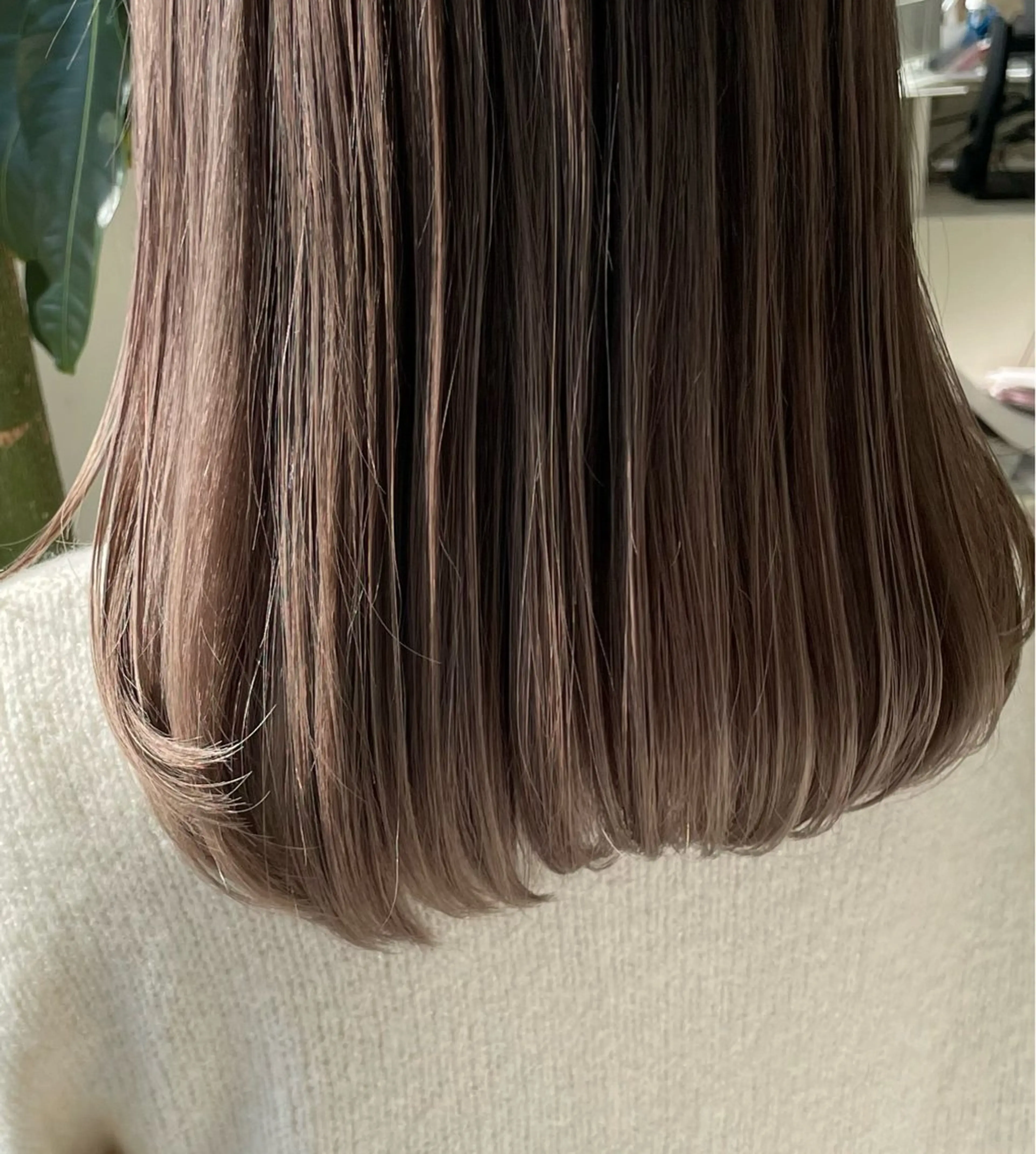 ミディアム カラー 艶カラー/暖色 /縮毛/メンズヘアのヘアスタイル