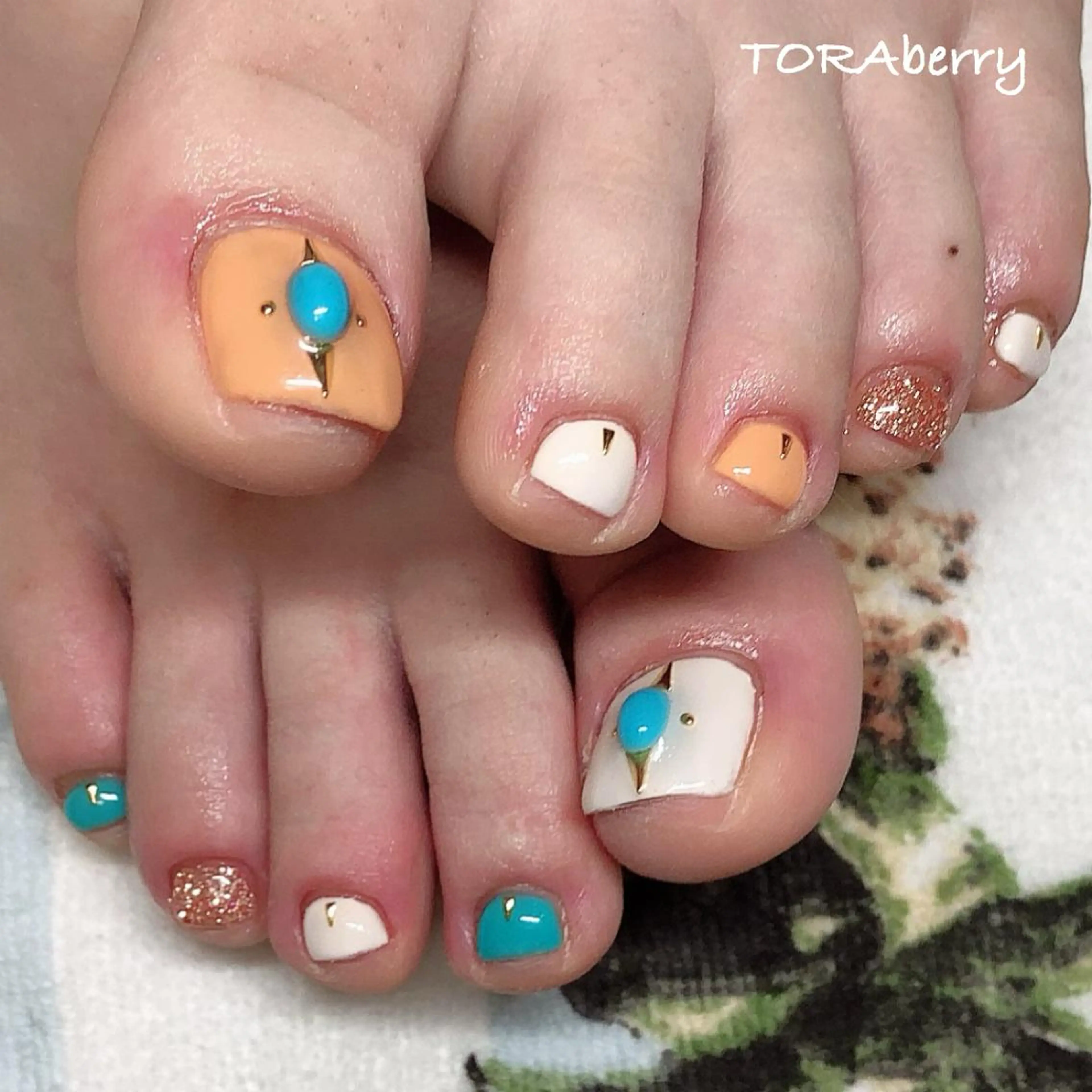 ネイル フットネイル フットネイル ネイリスト なつみのネイルデザイン