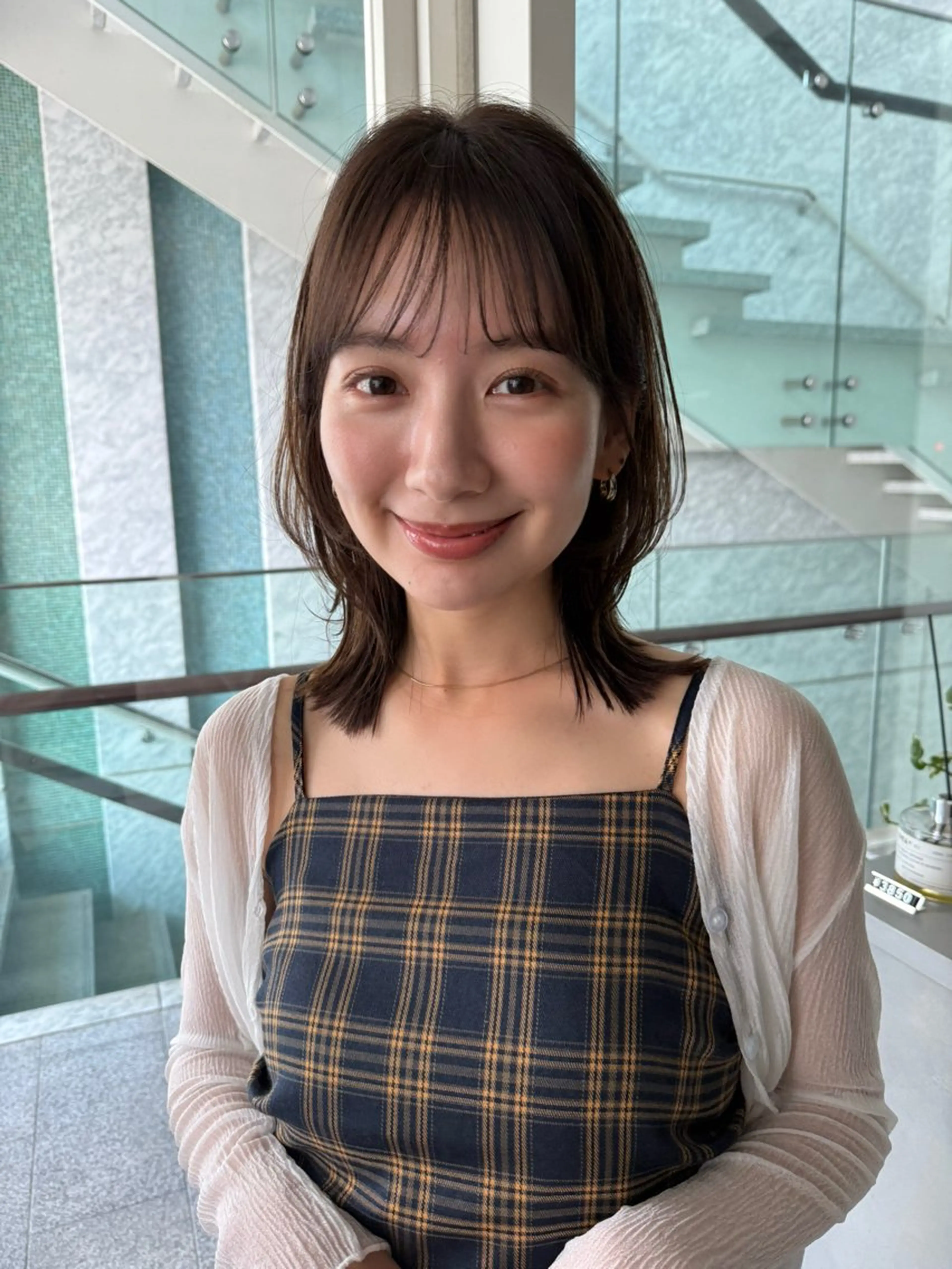 ロング 顔まわりレイヤー レイヤーカット SHEA.所属・表参道SHEA Am iのヘアスタイル