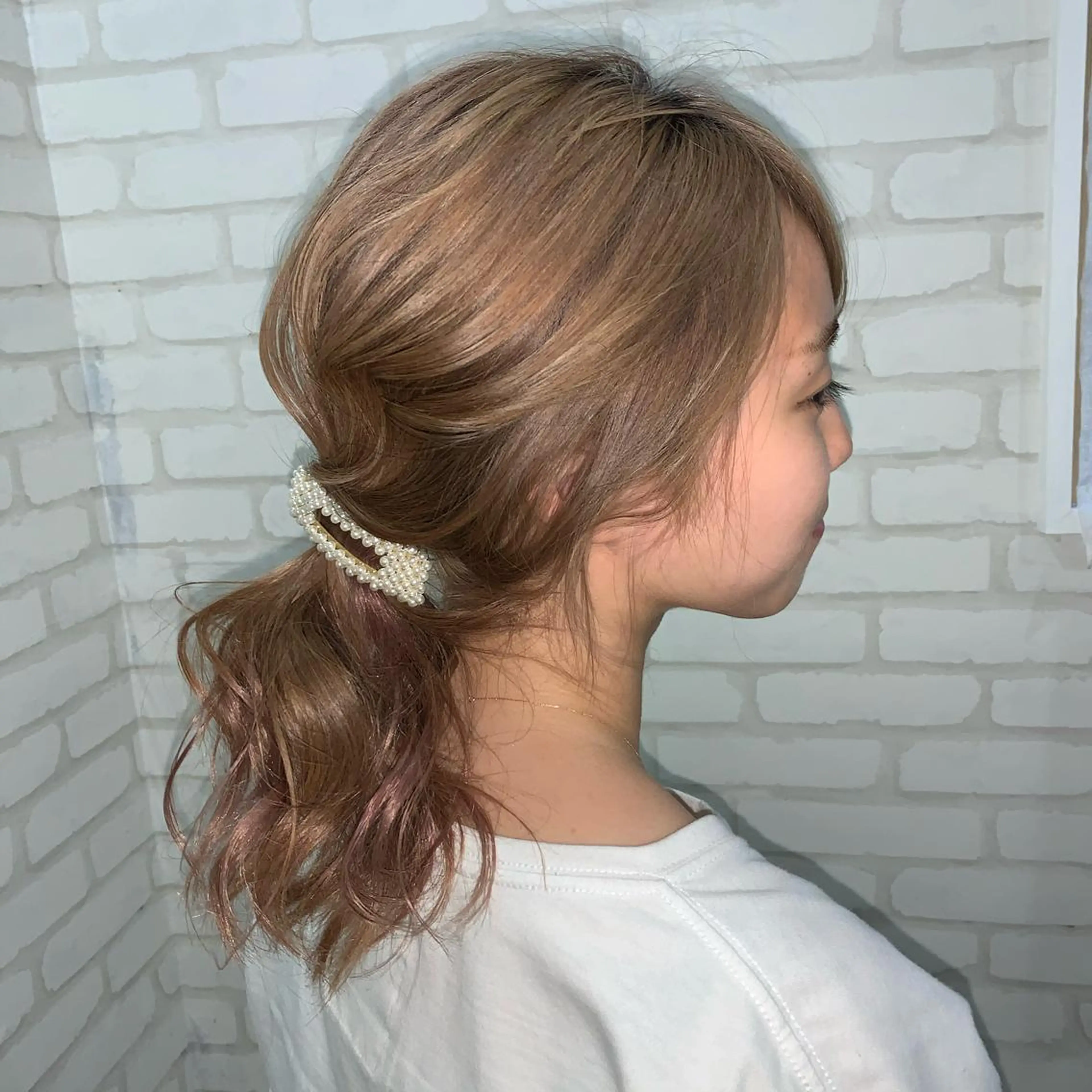 お呼ばれヘアセット🖤🎀の写真