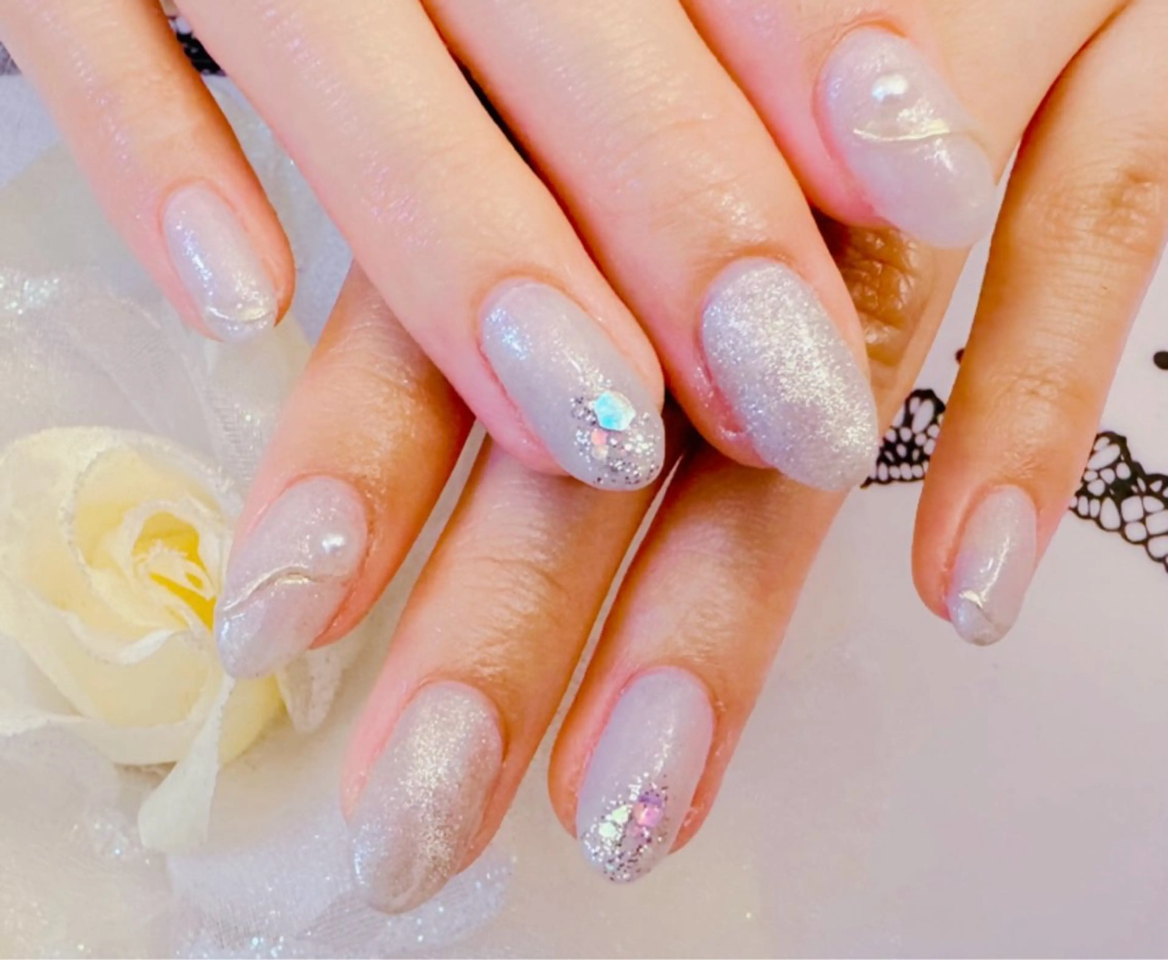 ネイル チークネイル クリアネイル 長さ出し フットネイル フレンチネイル LUCIA 南柏ネイルサロンのネイルデザイン