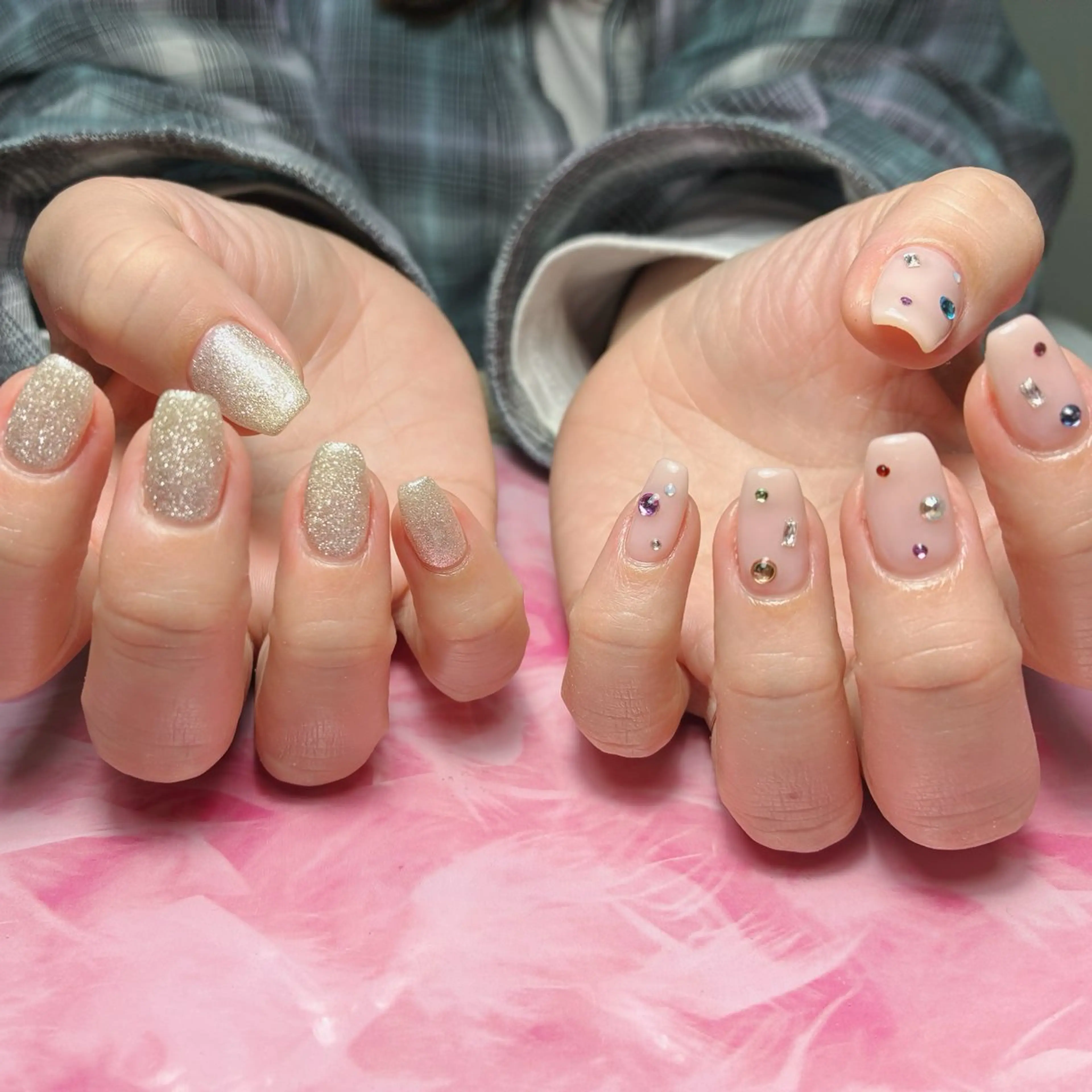 ミディアム hs nail salonのネイルデザイン