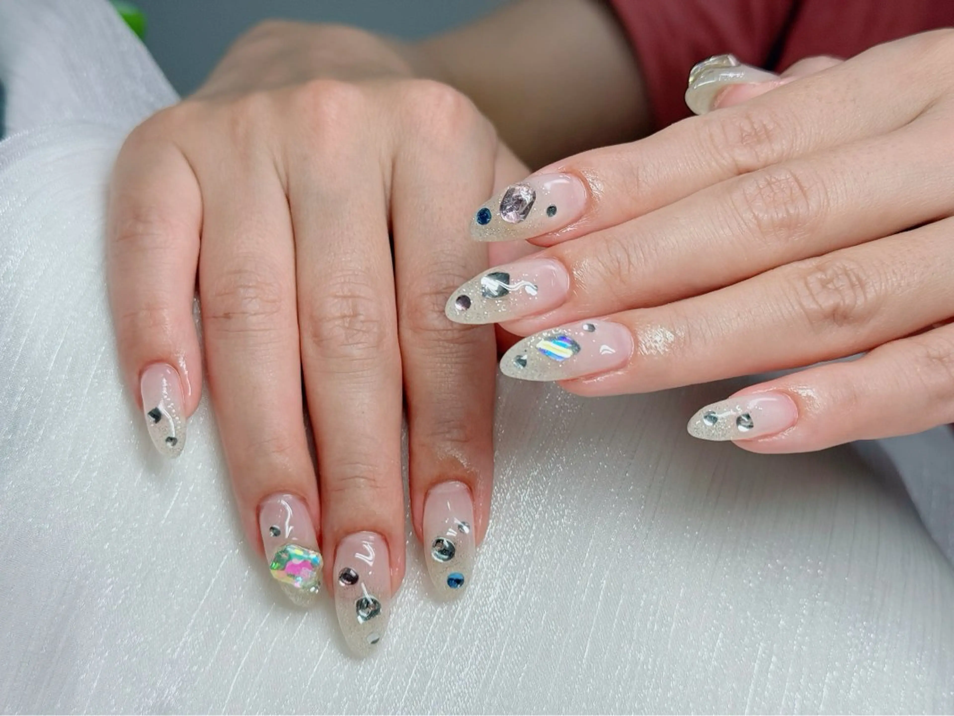 ネイル アートネイル チークネイル 長さ出し フラッシュネイル フットネイル ハンドネイル Nail Annのネイルデザイン
