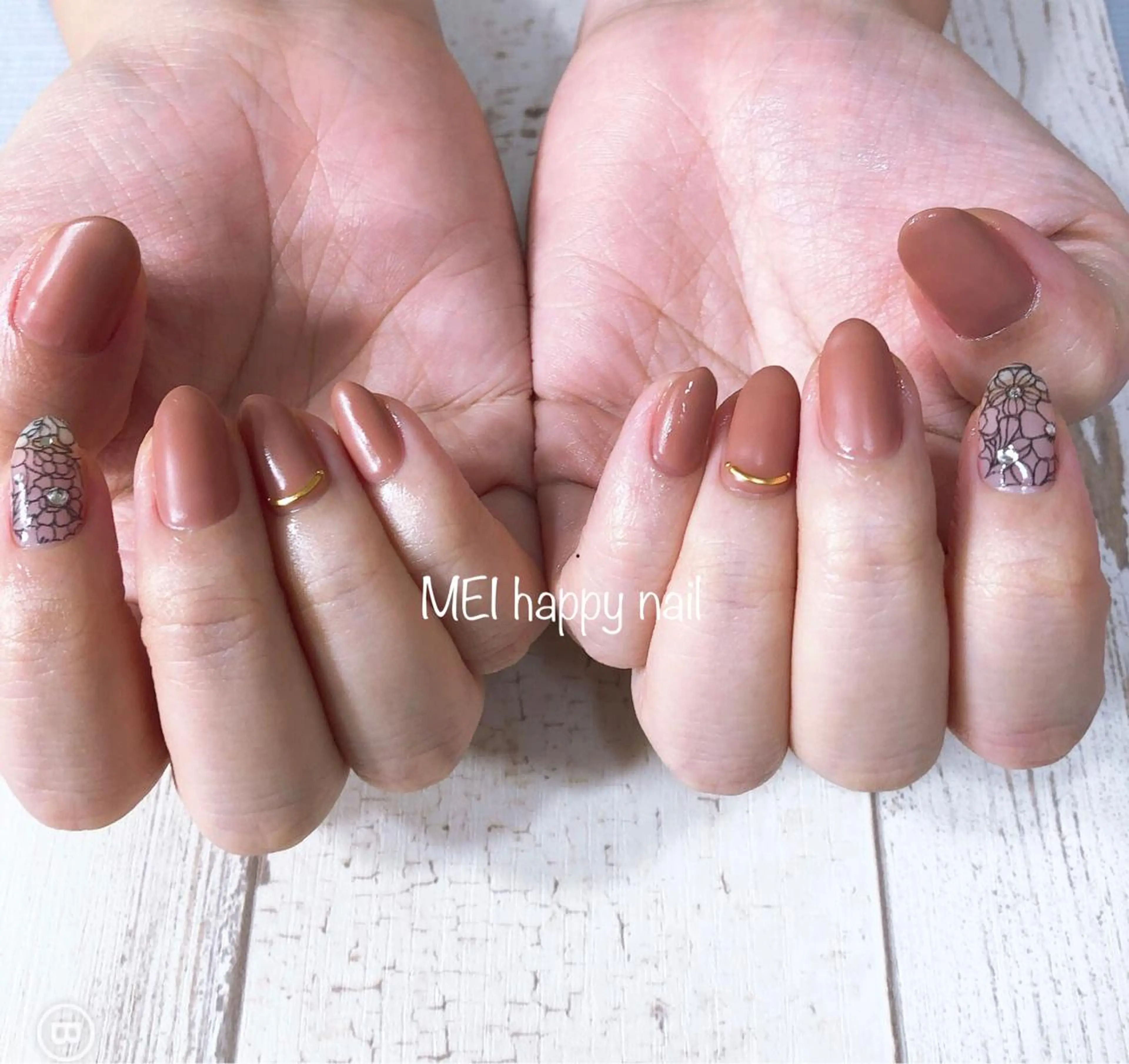 ネイル マットネイル ハンドケア 北浦和 自爪育成ケアのネイルデザイン