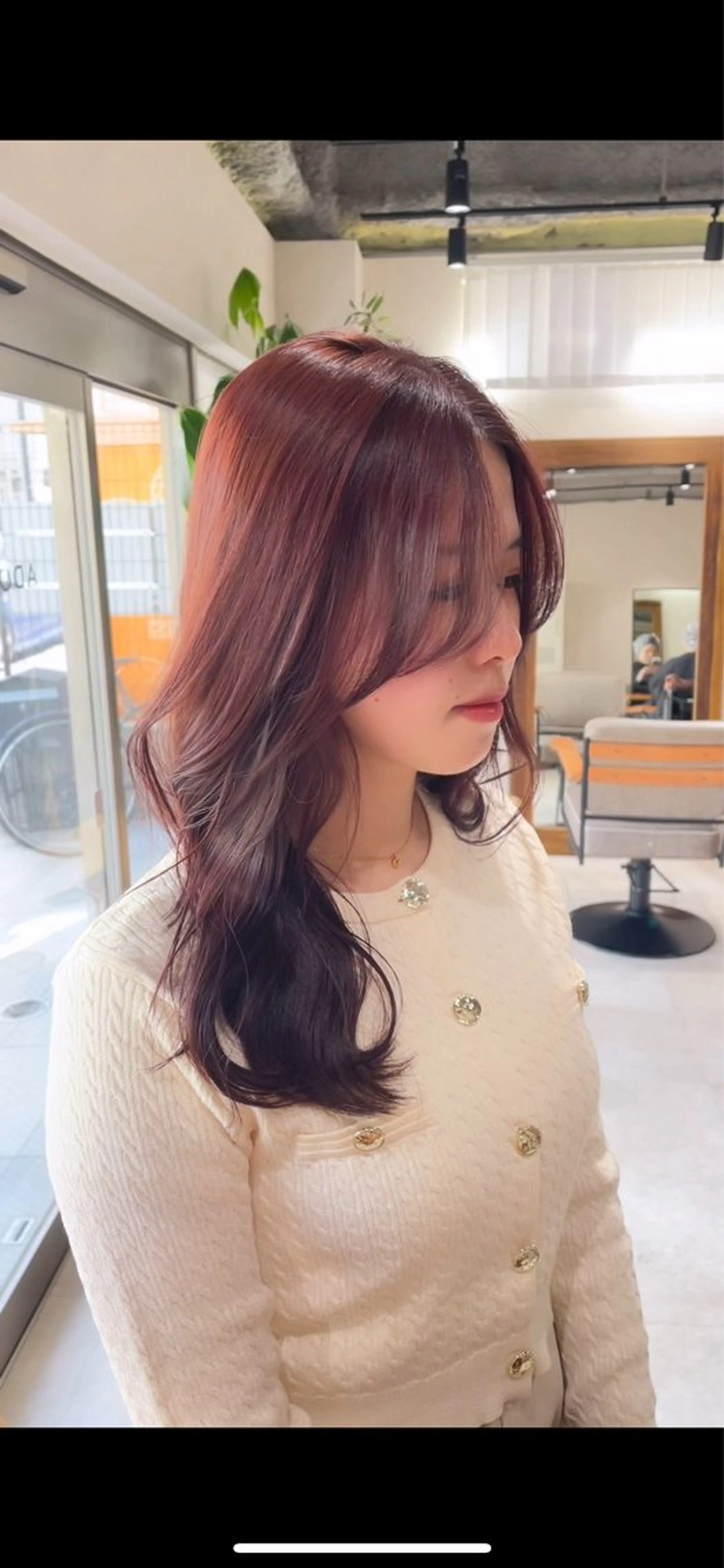 ロング カラー ラベンダーカラー ピンクカラー ピンクラベンダー ヘアカラー トリートメント 🍑カラー 🥣横浜／トレンドのヘアスタイル