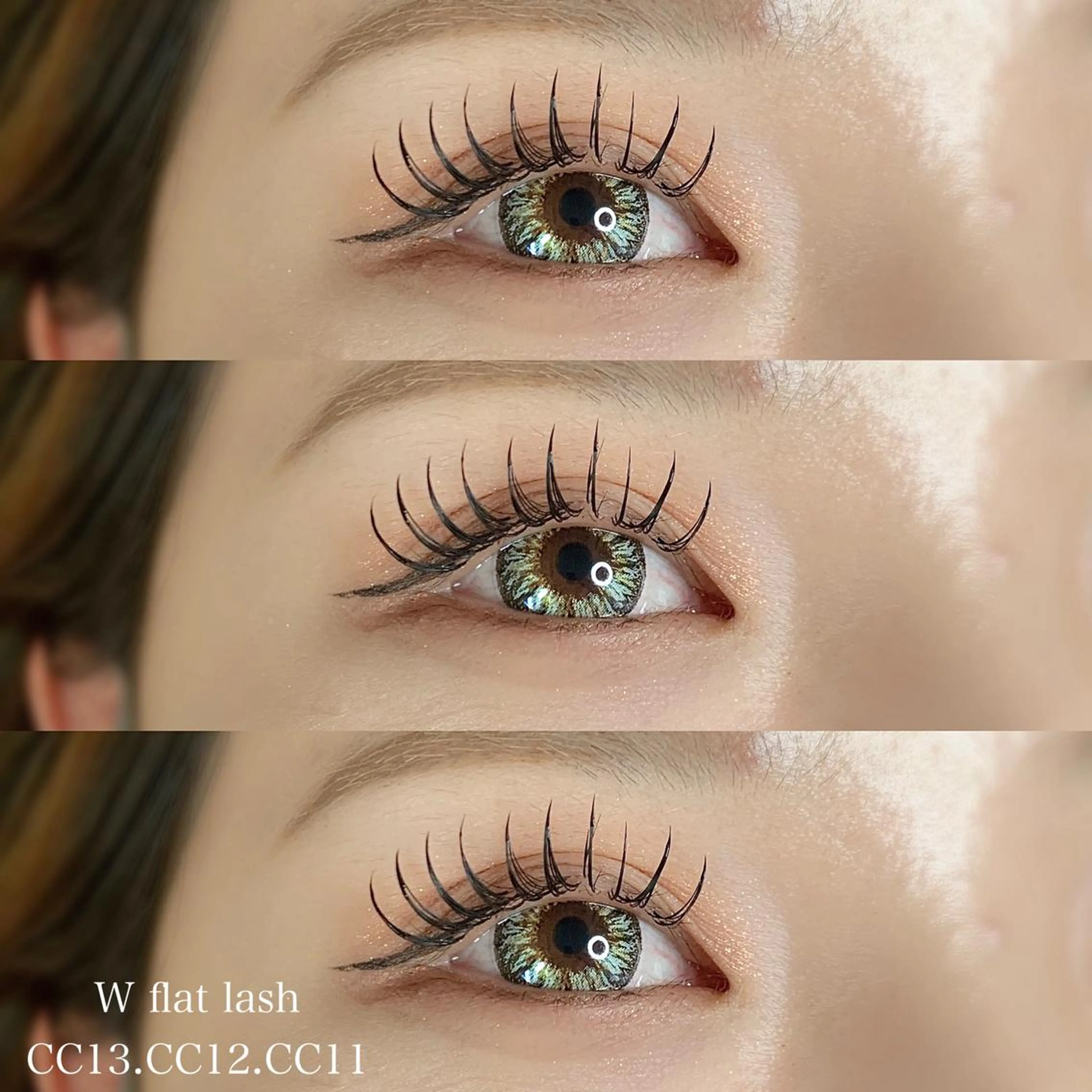 マツエク・マツパ フラットラッシュ マツエク p's  club所属・藤田 あゆみのマツエク・マツパデザイン