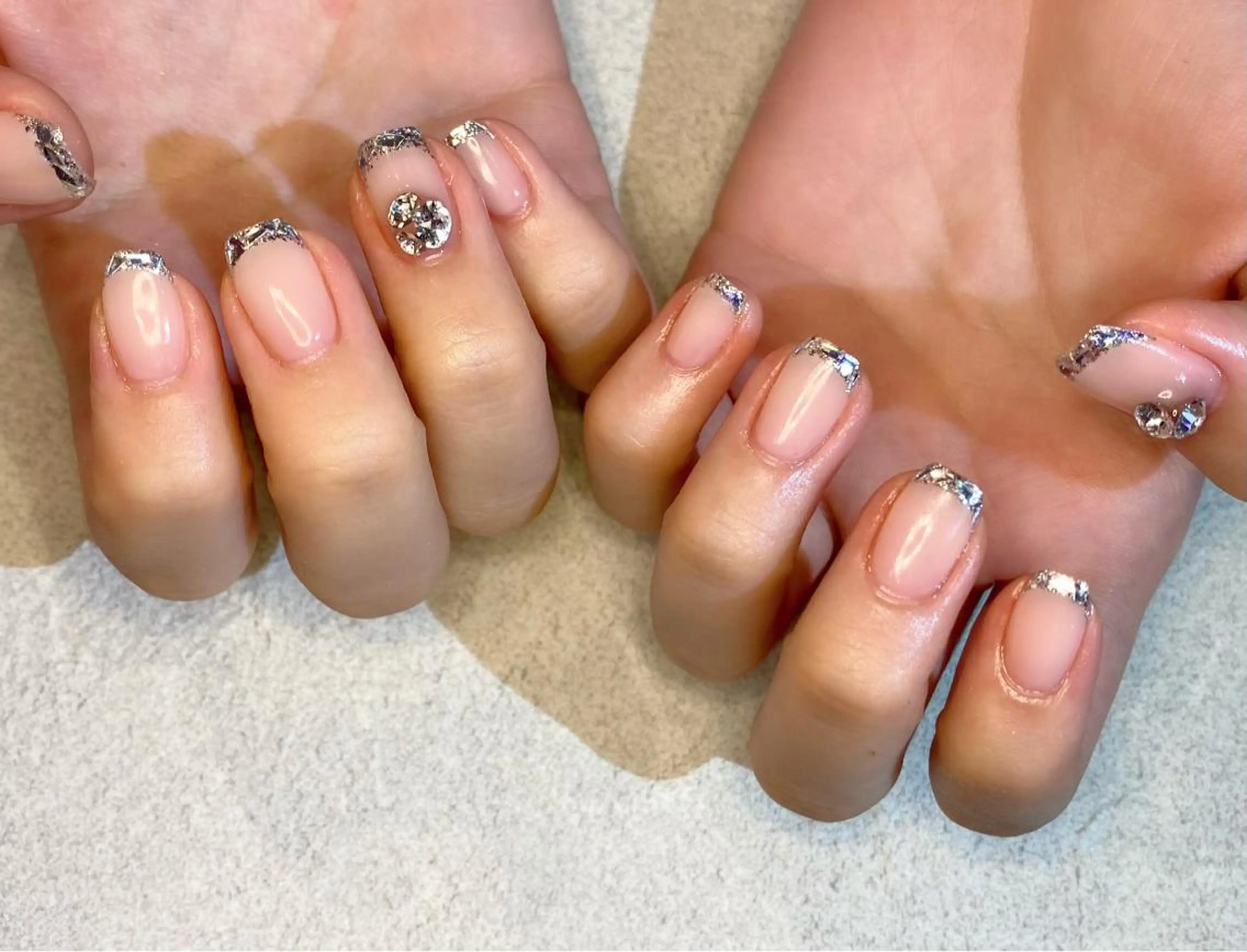 ネイル ストーンネイル ハンドネイル Lino+ ネイル&よもぎ蒸しのネイルデザイン