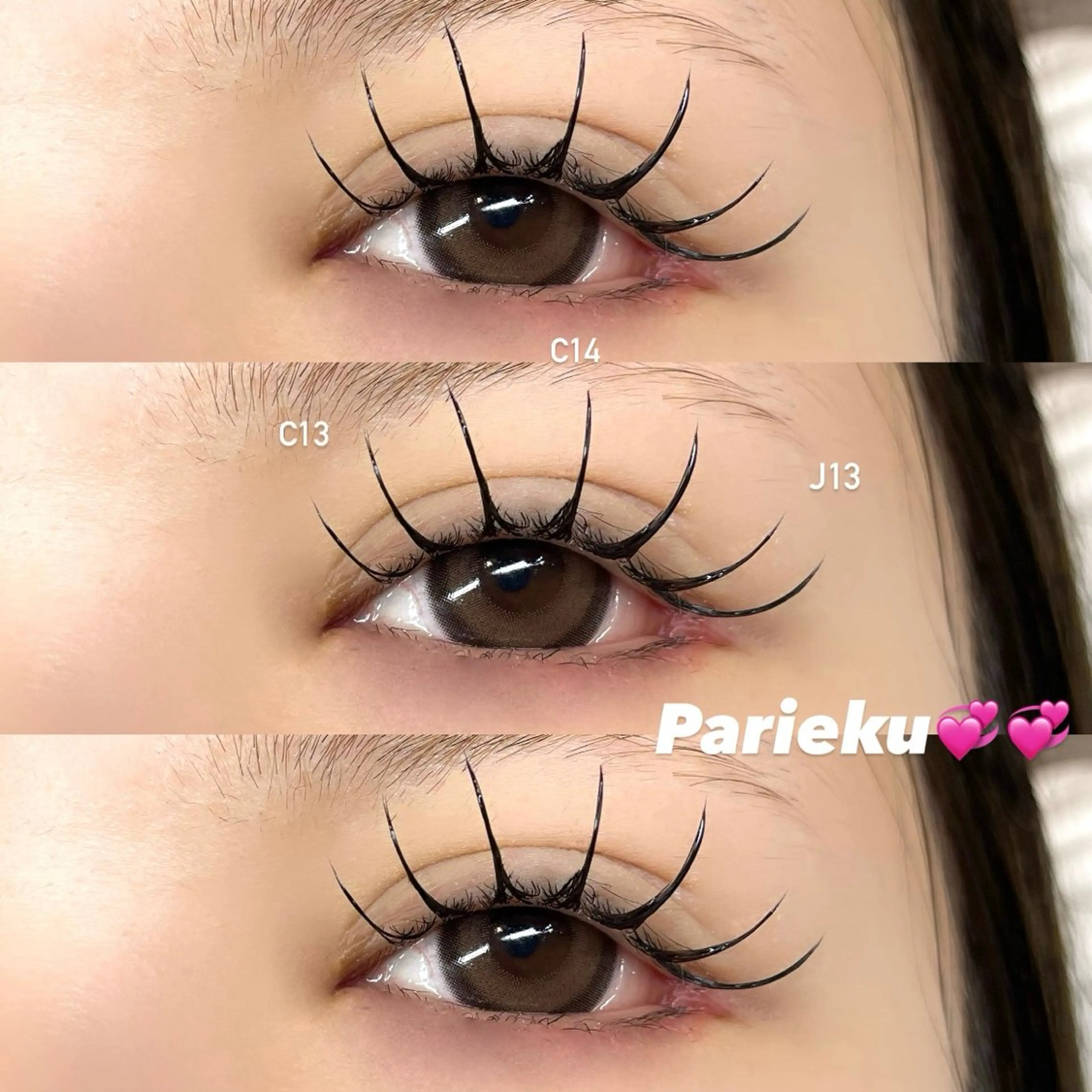 マツエク・マツパ マツエク Mell Yuuna ♡パリエク /束感のマツエク・マツパデザイン