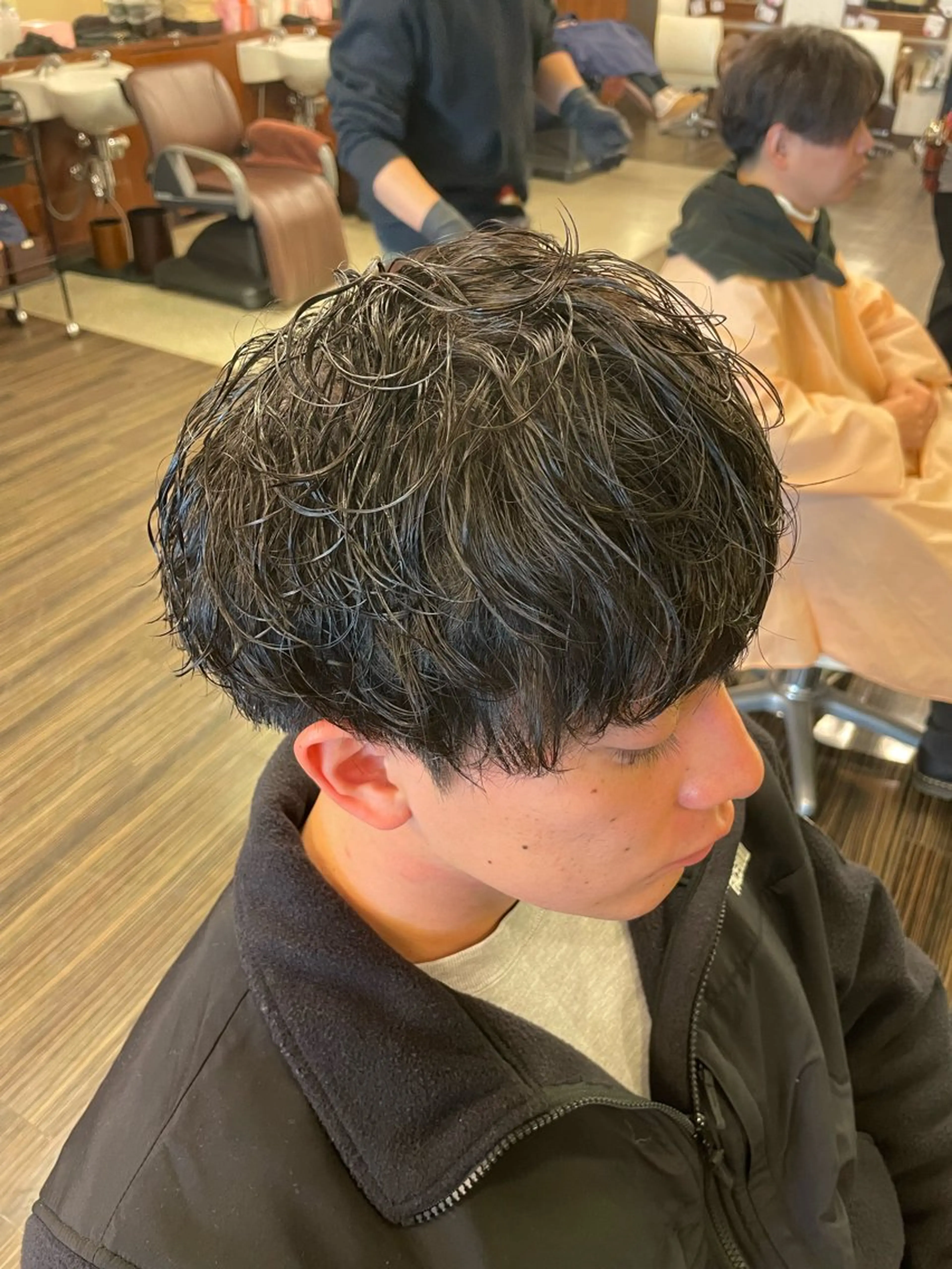 ショート パーマ メンズ 高取大将 /髪質改善/艶髪のヘアスタイル