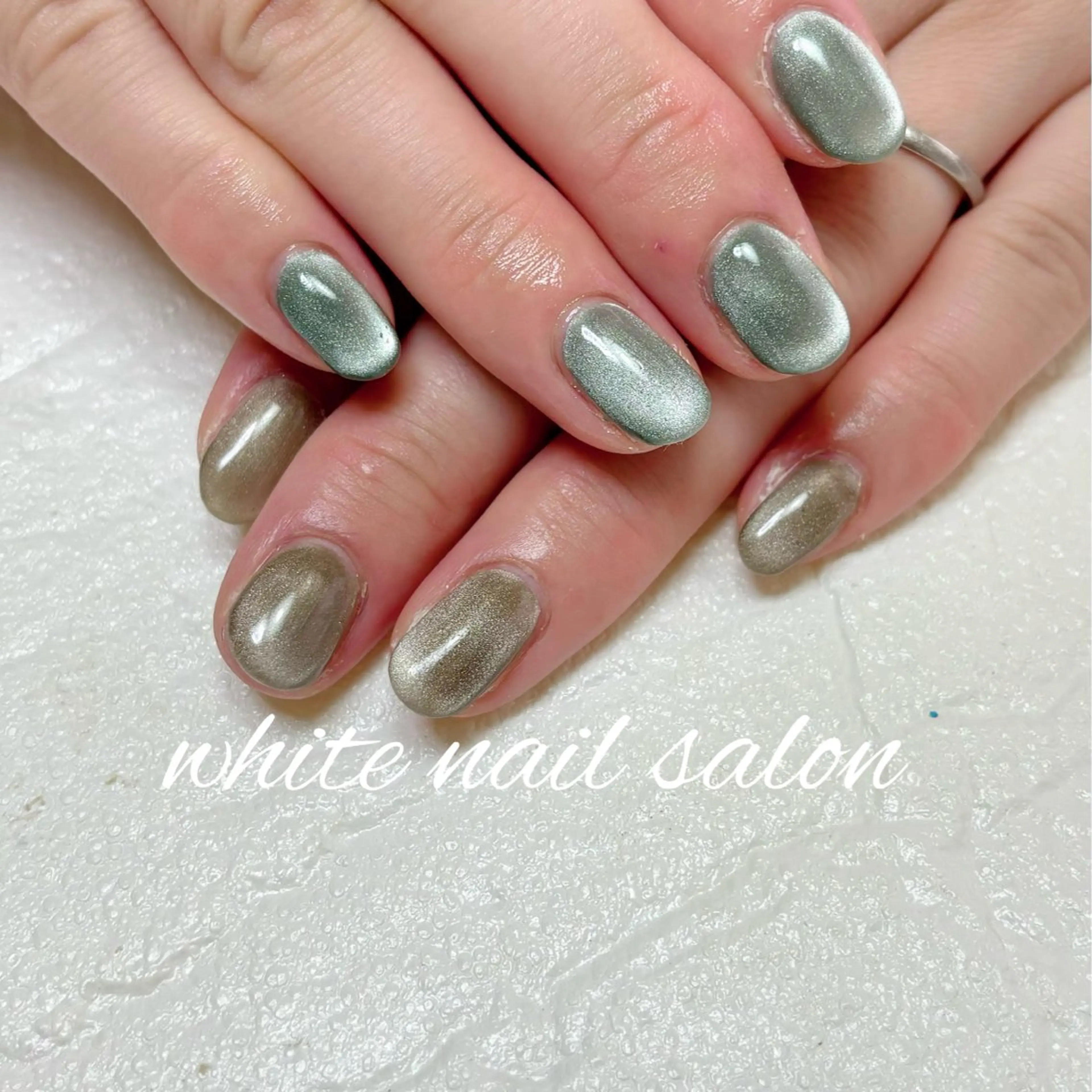 ネイル フットネイル マグネットネイル ハンドネイル white nail salonのネイルデザイン
