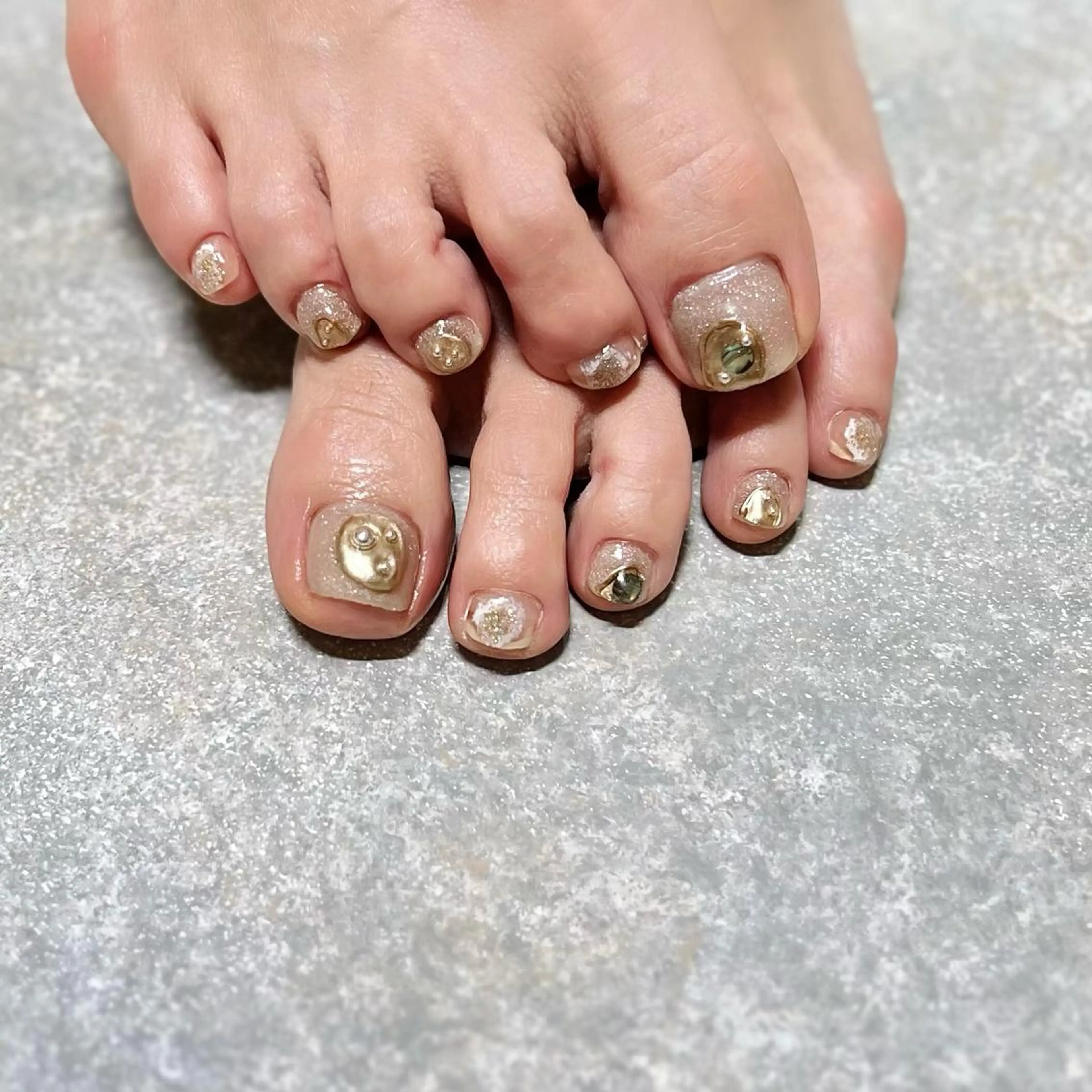 ネイル マグネットネイル ニュアンスネイル ショートネイル gemickle nailのネイルデザイン