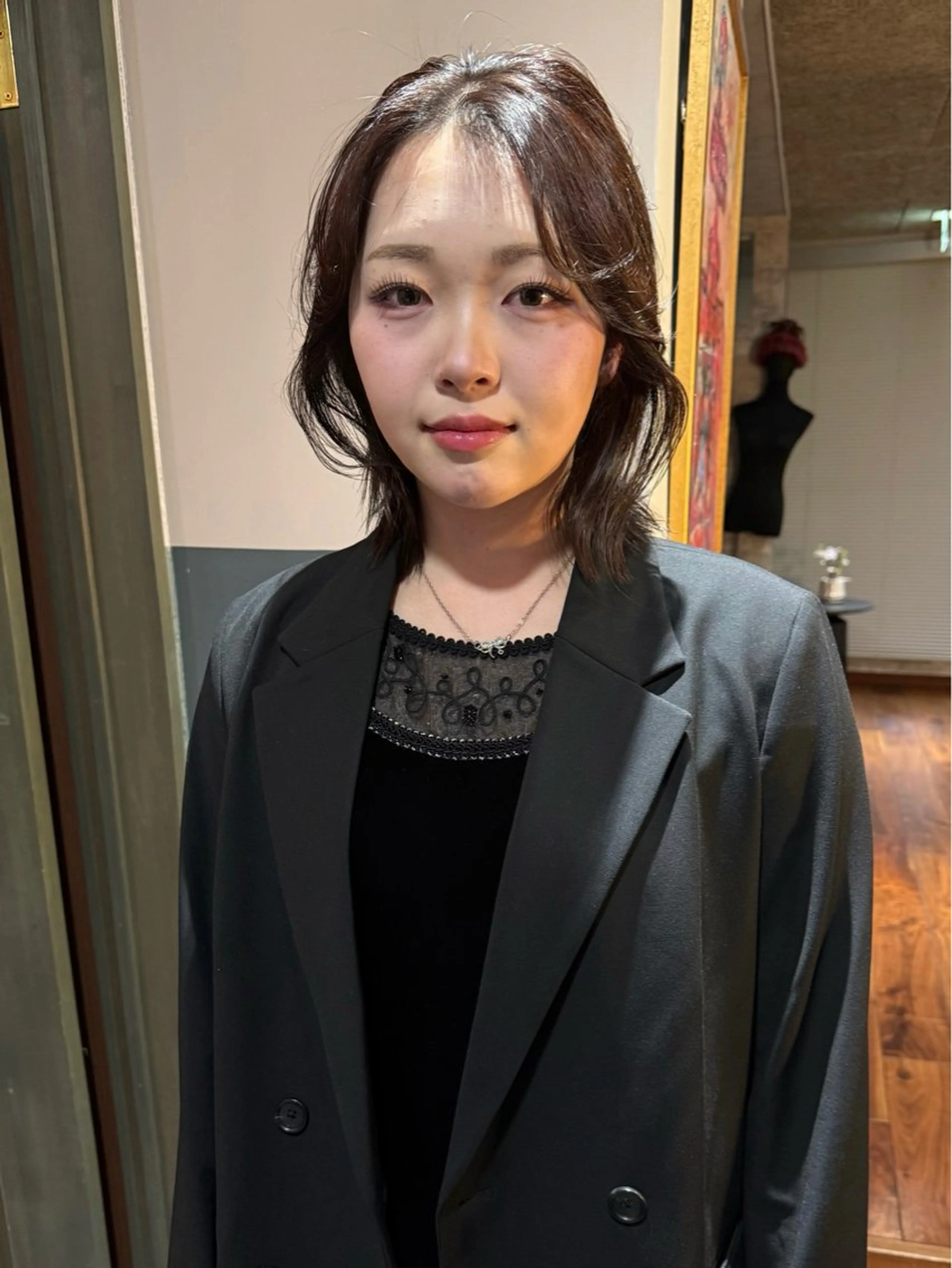 ショート カラー 卒業式のヘアスタイル カット トリートメント mai / linoah˚✧のヘアスタイル