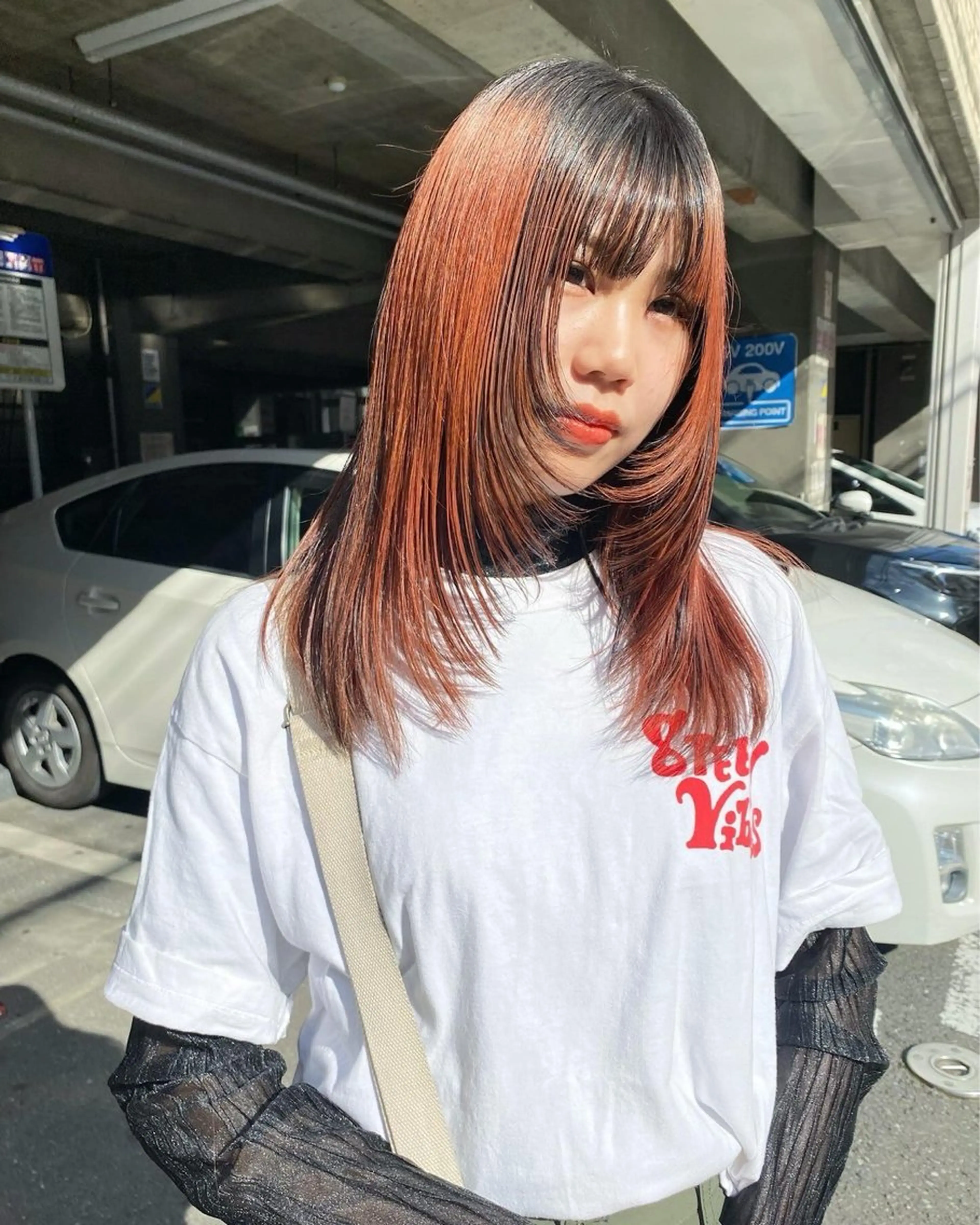 セミロング カット ヘアカラー トリートメント qpula クプラのヘアスタイル