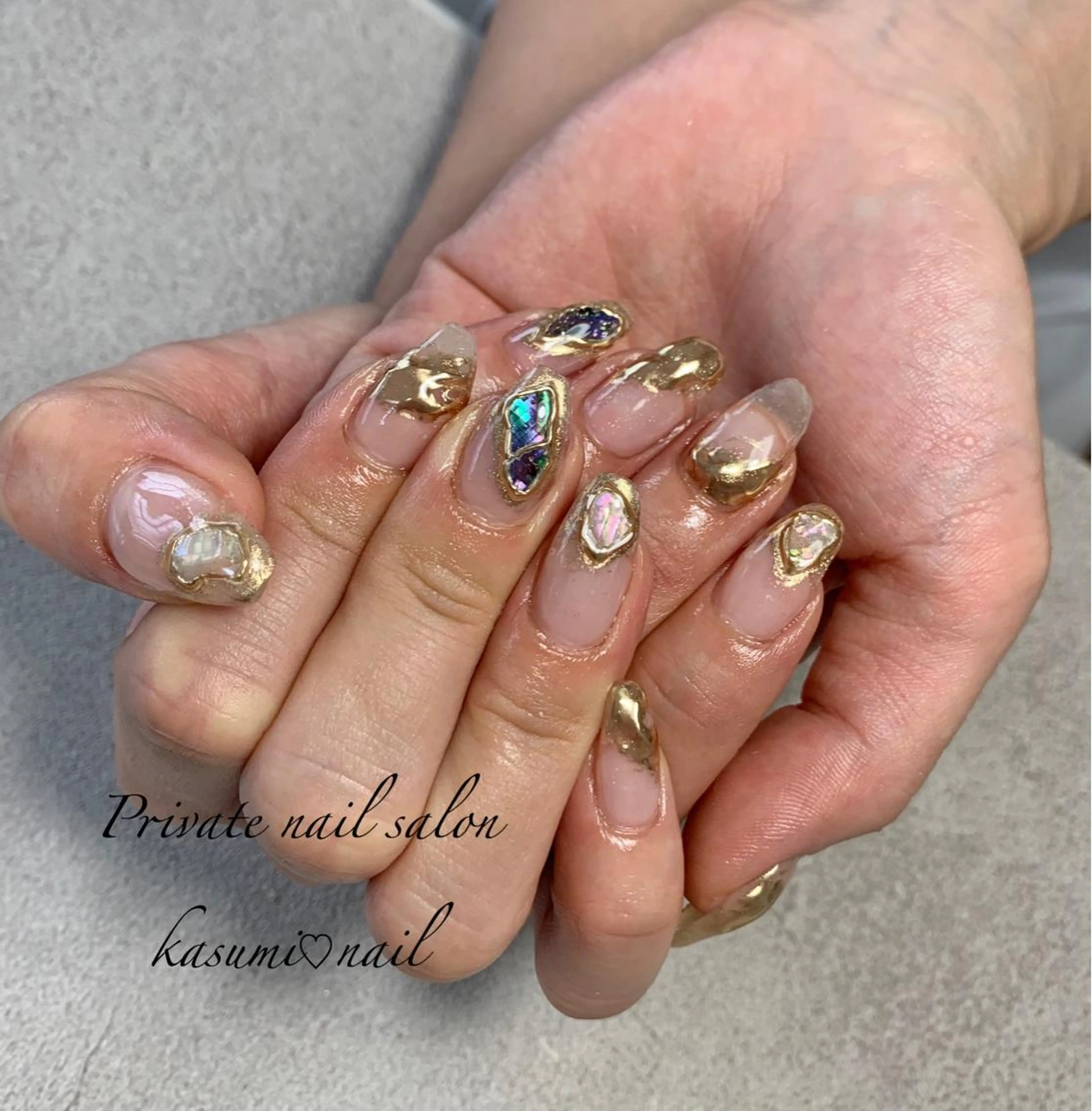 ネイル アートネイル フットネイル ジェルネイル マグネットネイル 大理石ネイル(マーブル) KASUMI♡ Nailのネイルデザイン