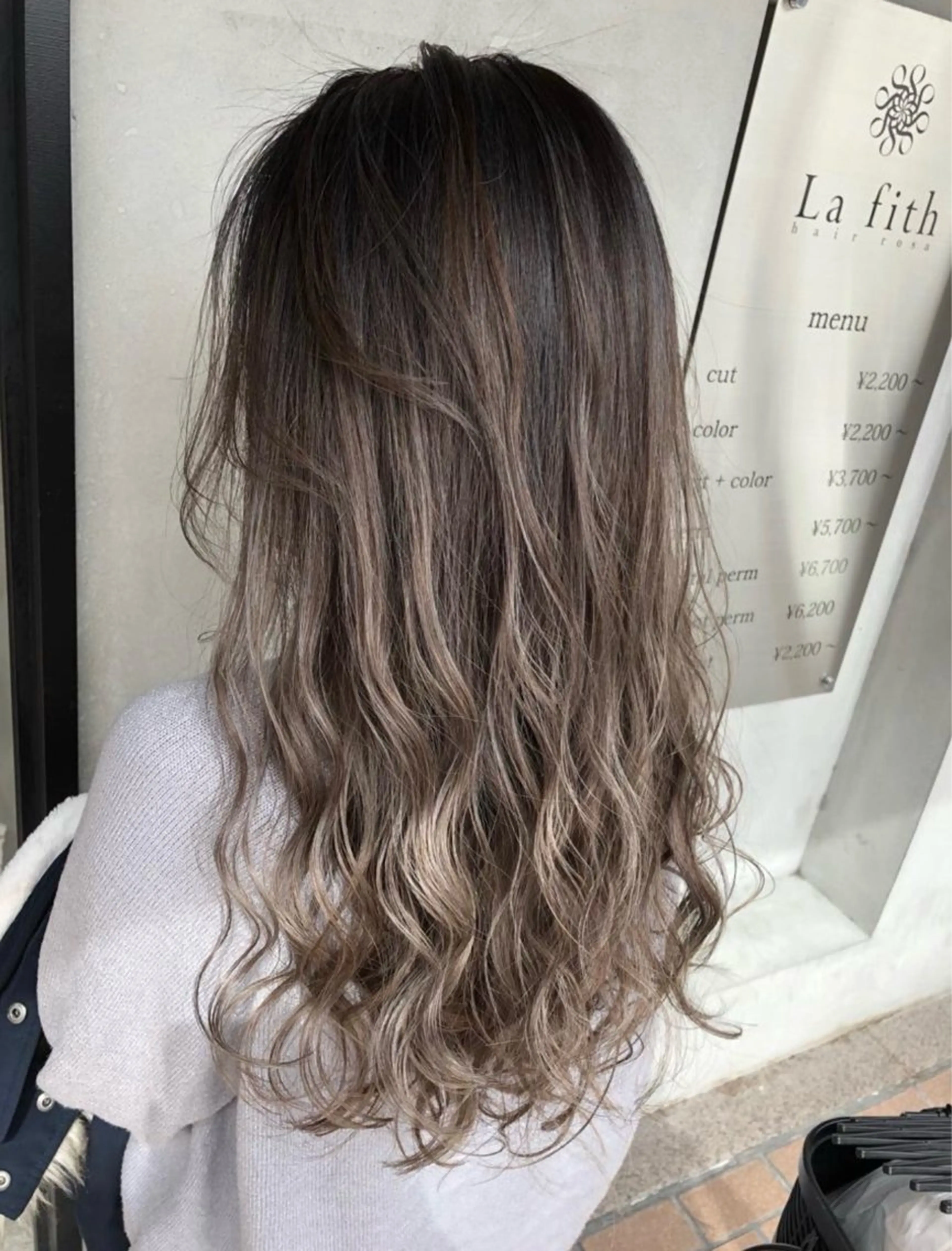 カラー Lafithhair lov. 福山駅家店のヘアスタイル