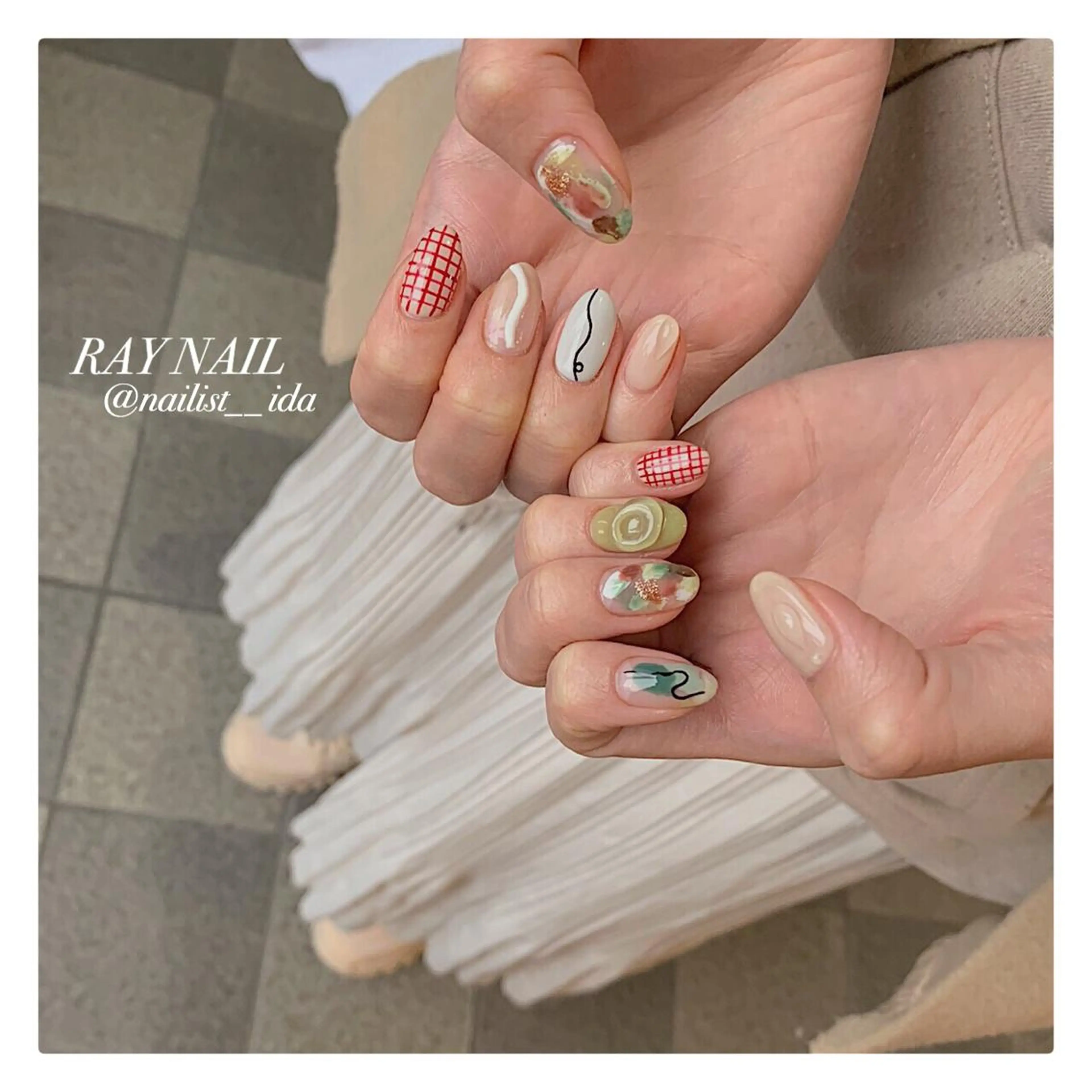 ネイル Arowa 伊田のネイルデザイン