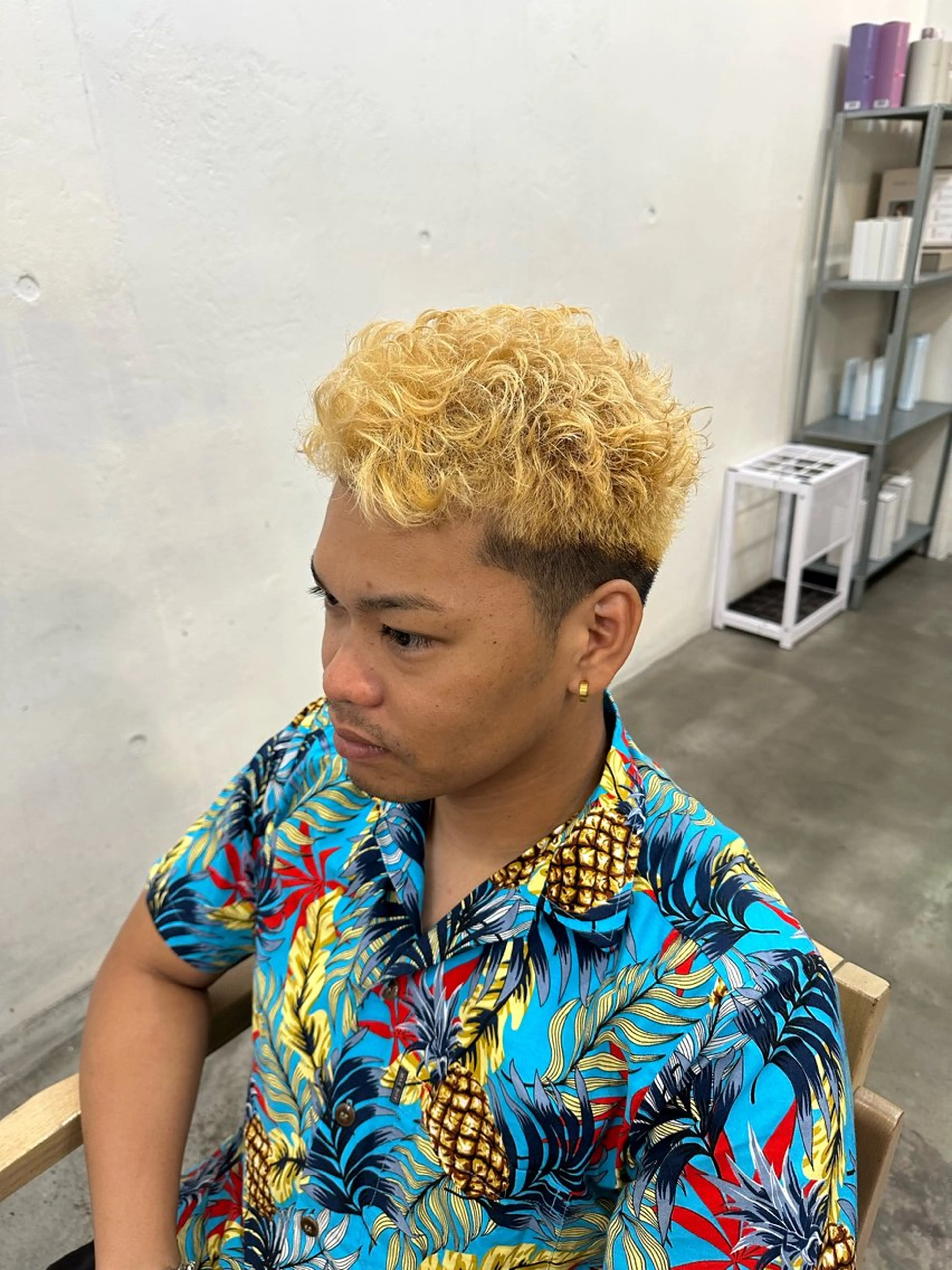 ショート カラー メンズ 横浜/メンズ特化/ Farbe/田中颯斗のヘアスタイル