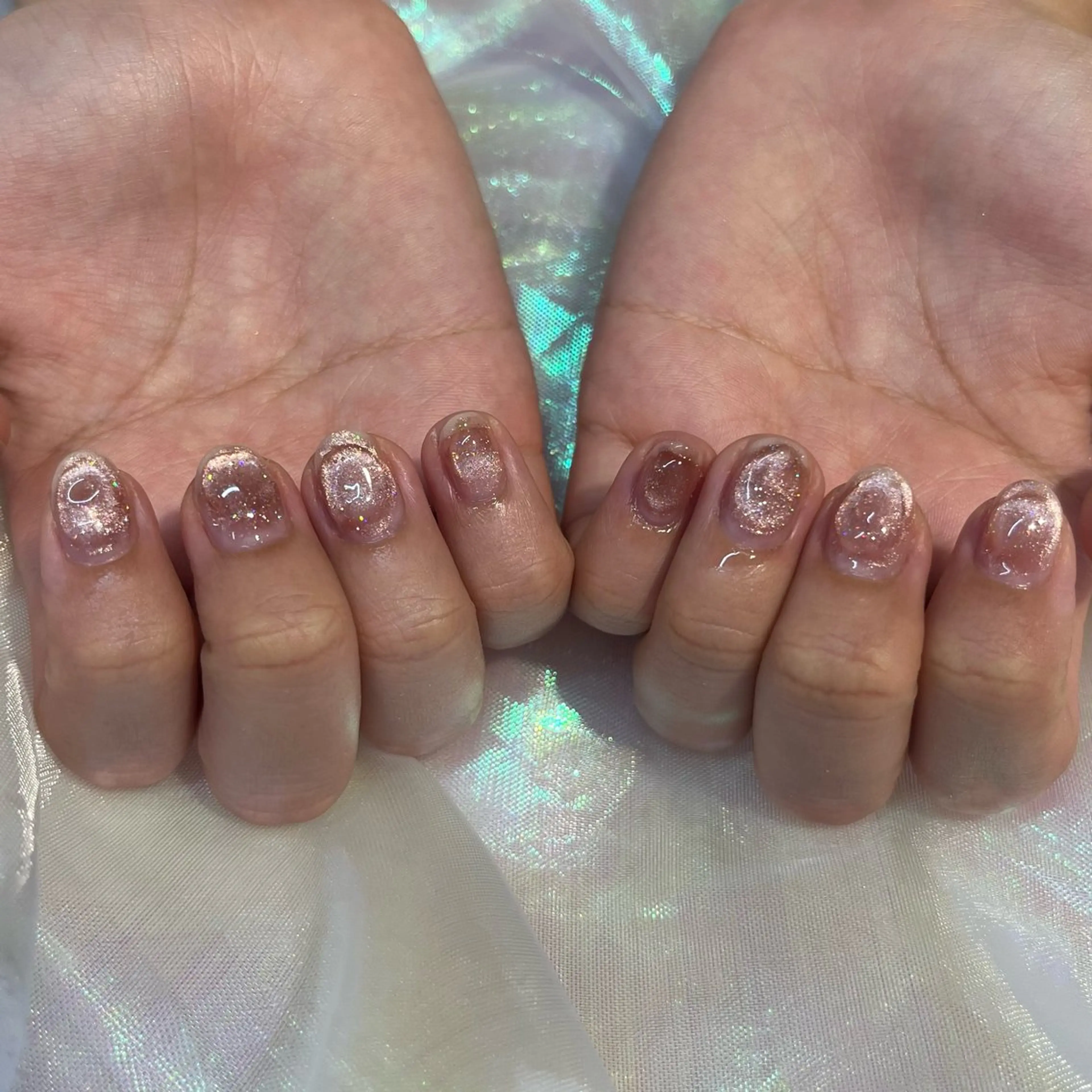 ネイル ピンク 渡邊 あかりのネイルデザイン