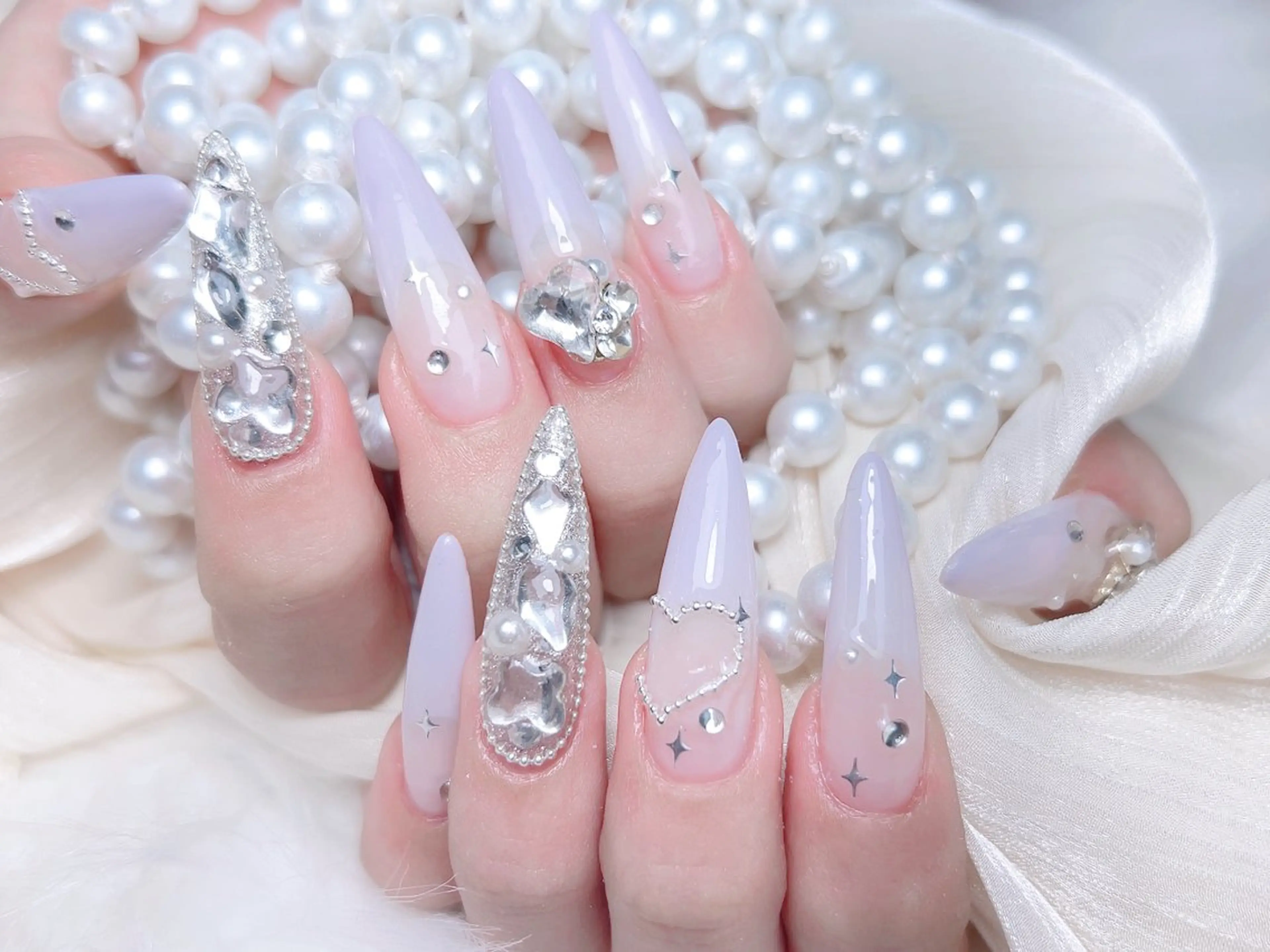 ネイル ハンドネイル M🌷nail 長さだし専門店のネイルデザイン