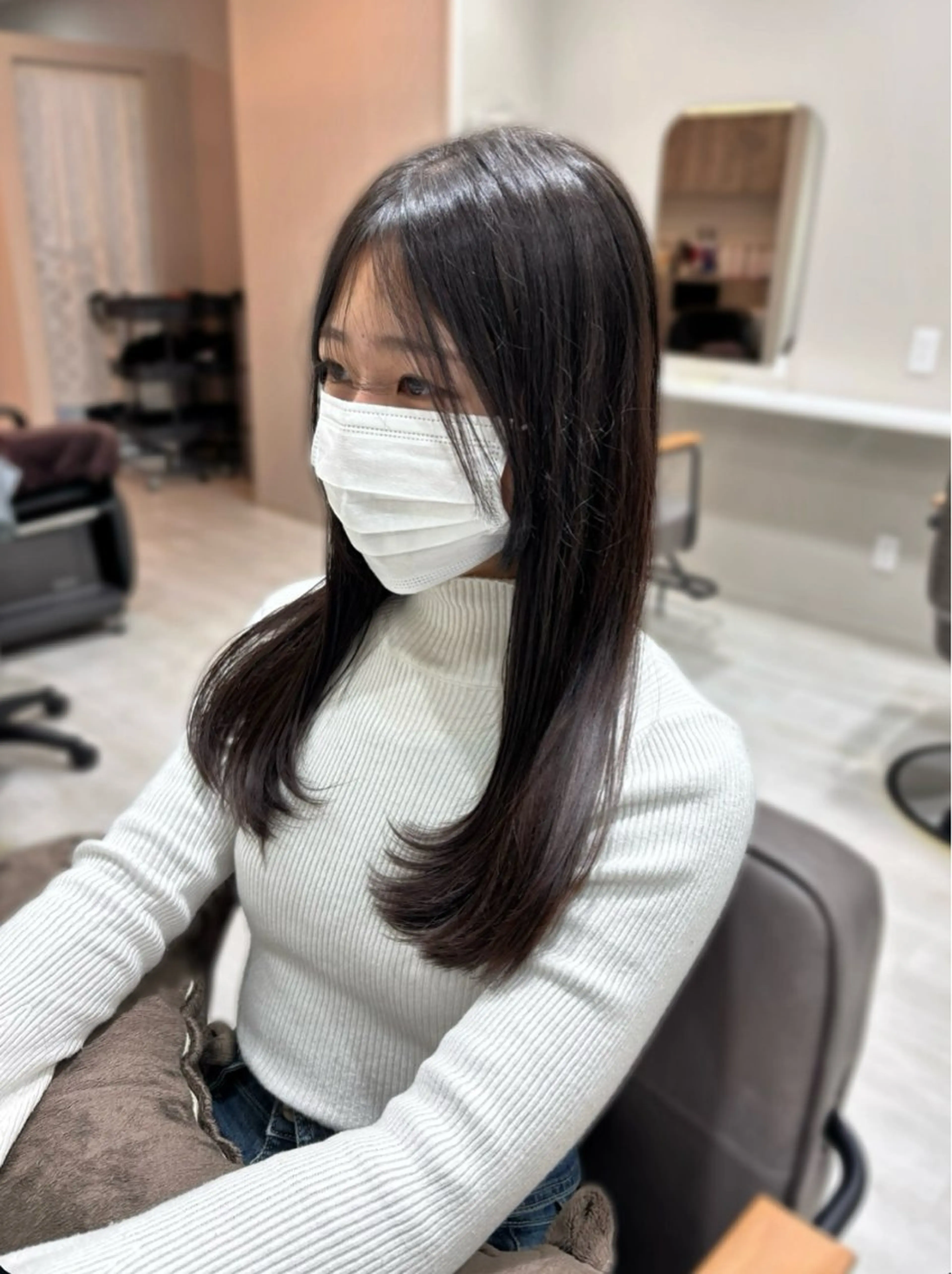 セミロング レイヤーカット カット 🌿髪質改善/レイヤ ー🌿ひかるんのヘアスタイル