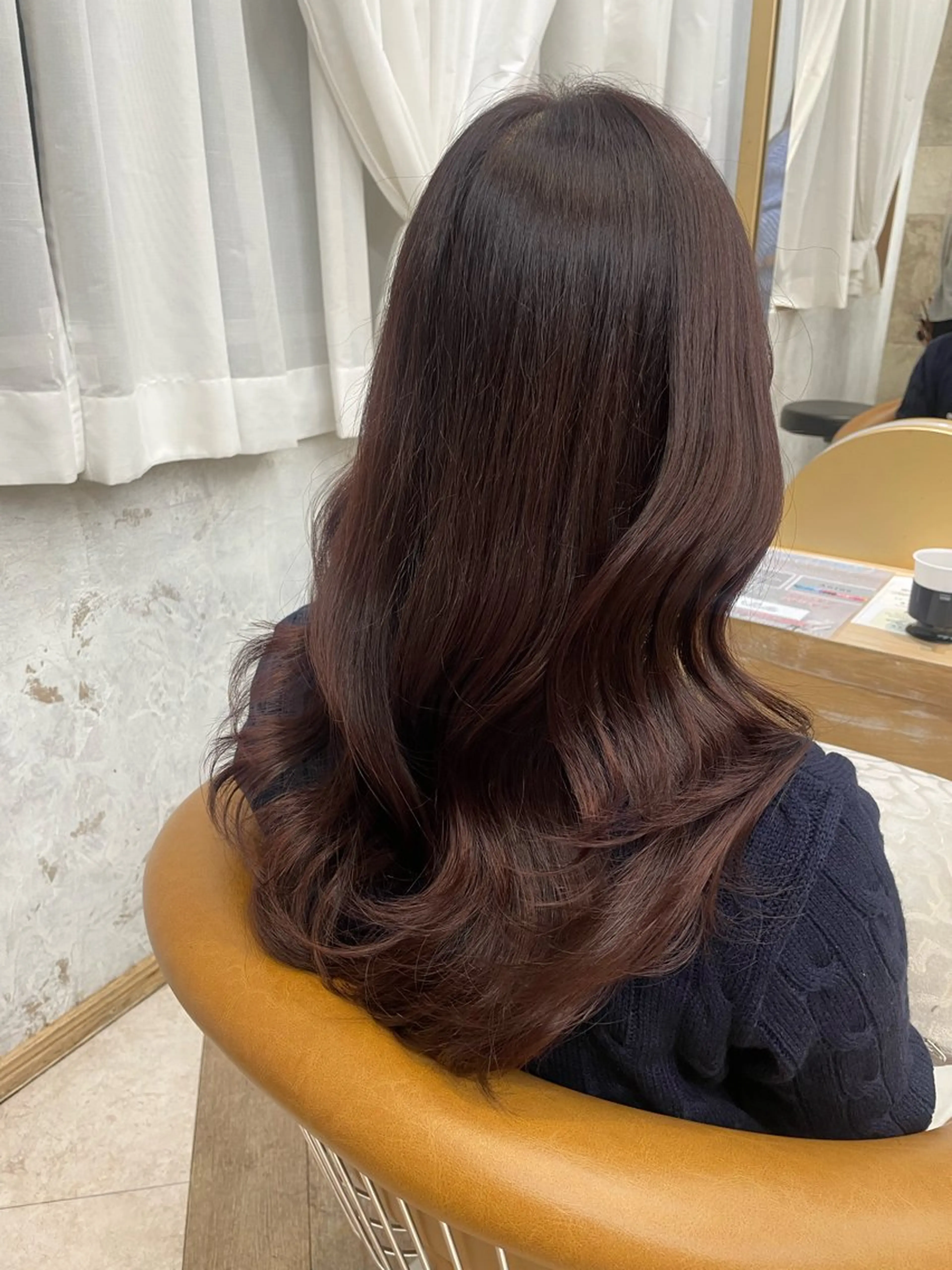 ロング カット ヘアカラー トリートメント Kanami/韓国風 /艶カラーのヘアスタイル