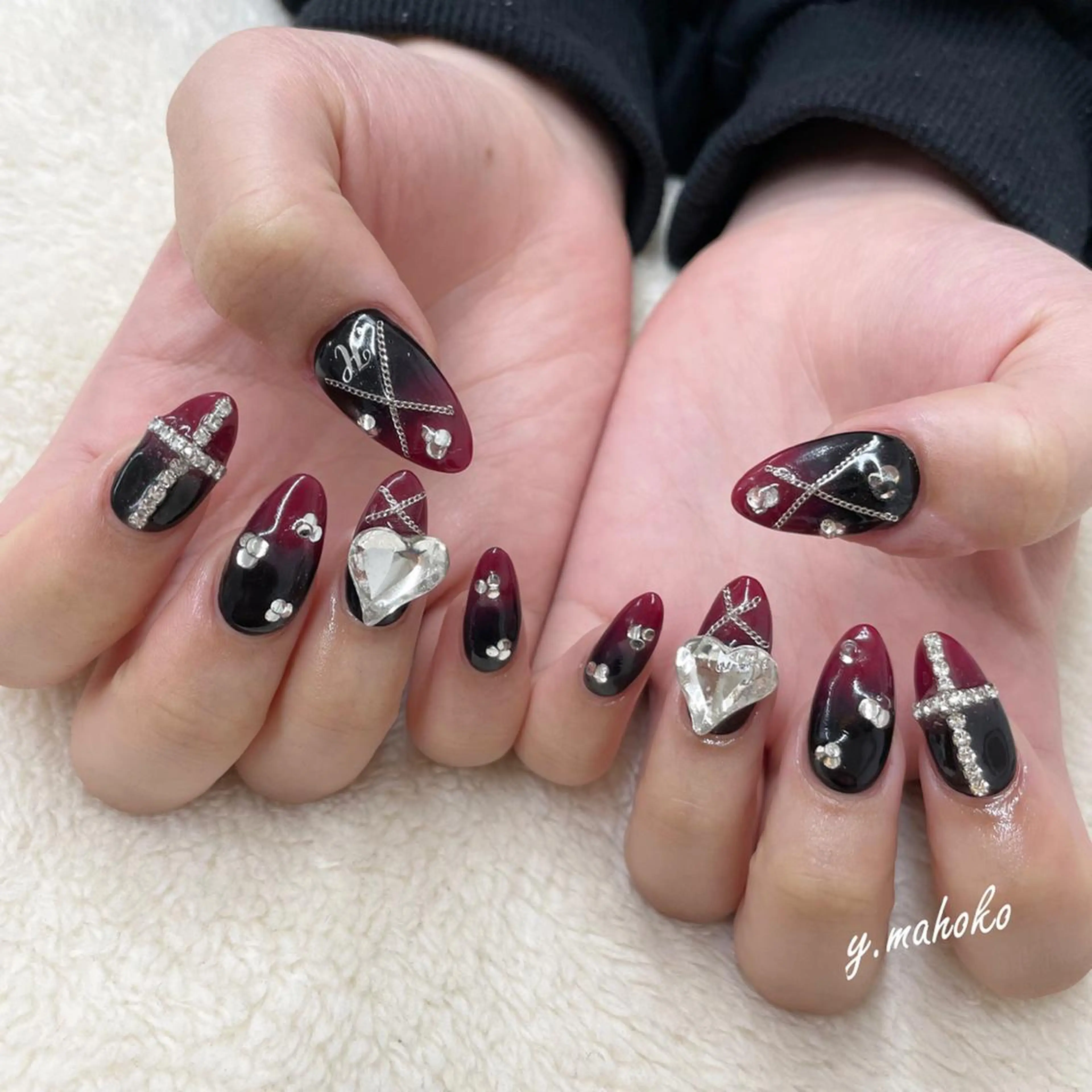 ネイル ハンドネイル パラジェル有/ スカルプ/mahoのネイルデザイン