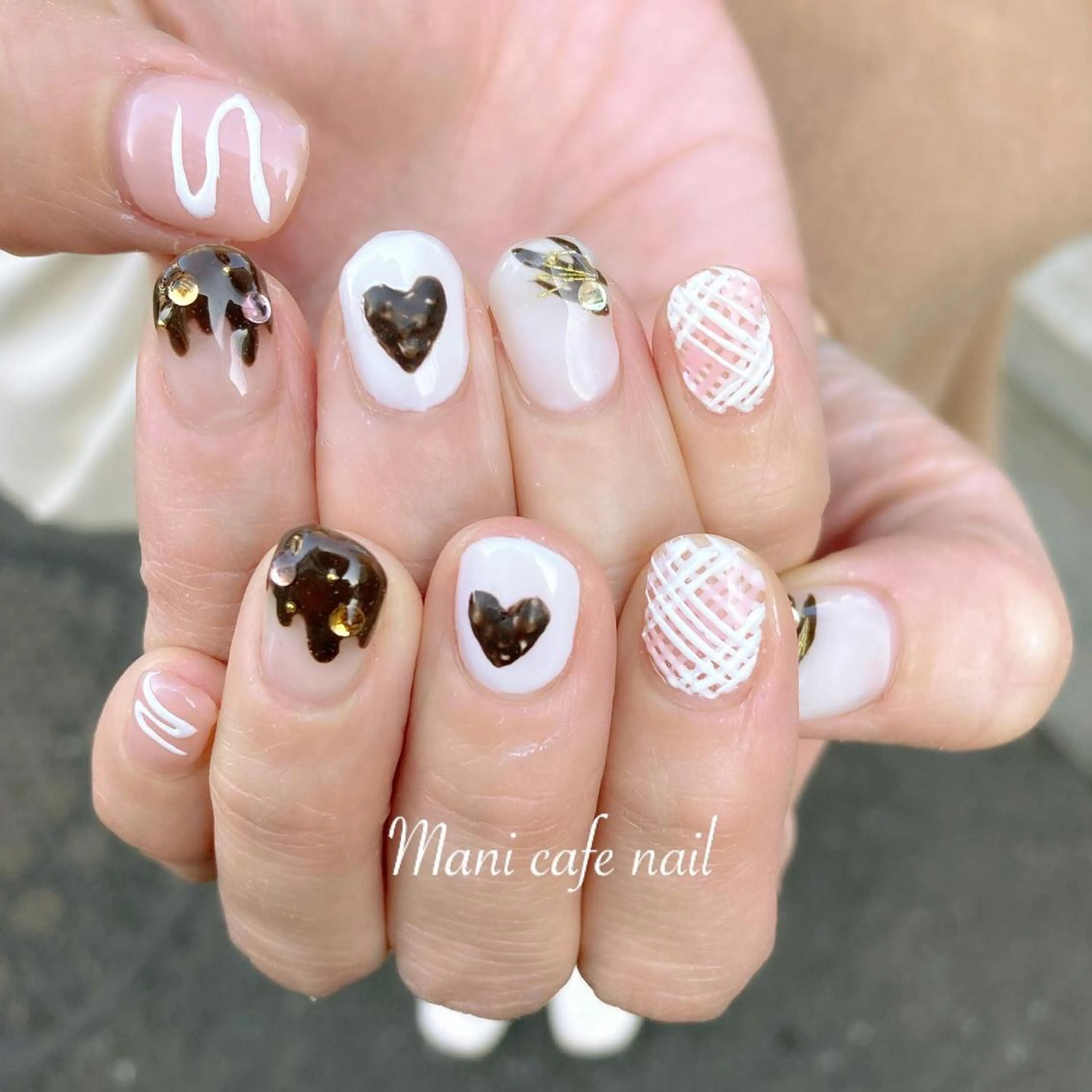 ネイル ハンドネイル Mani cafe nailのネイルデザイン