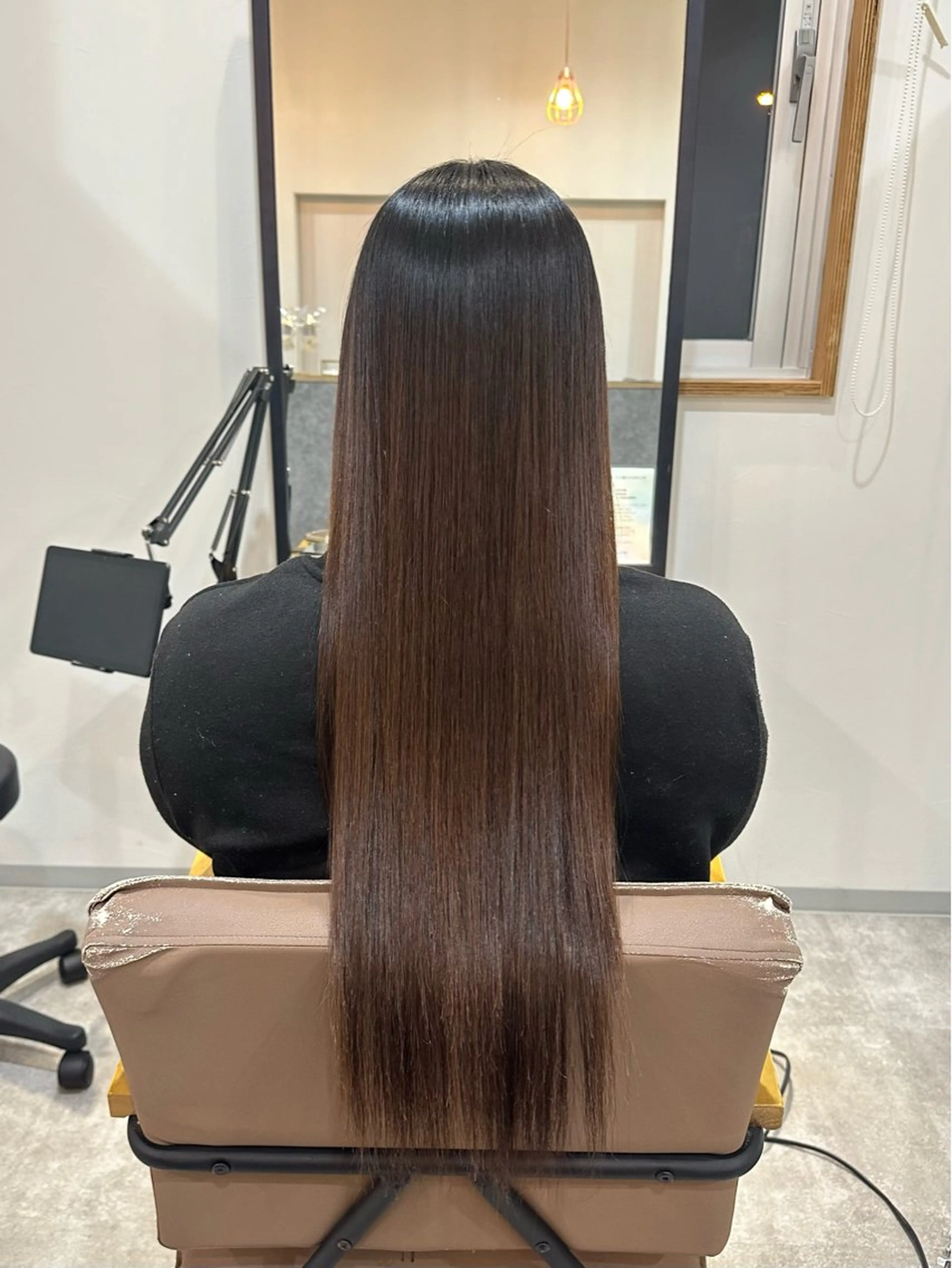 ロング 縮毛矯正 Rangali nanamiのヘアスタイル