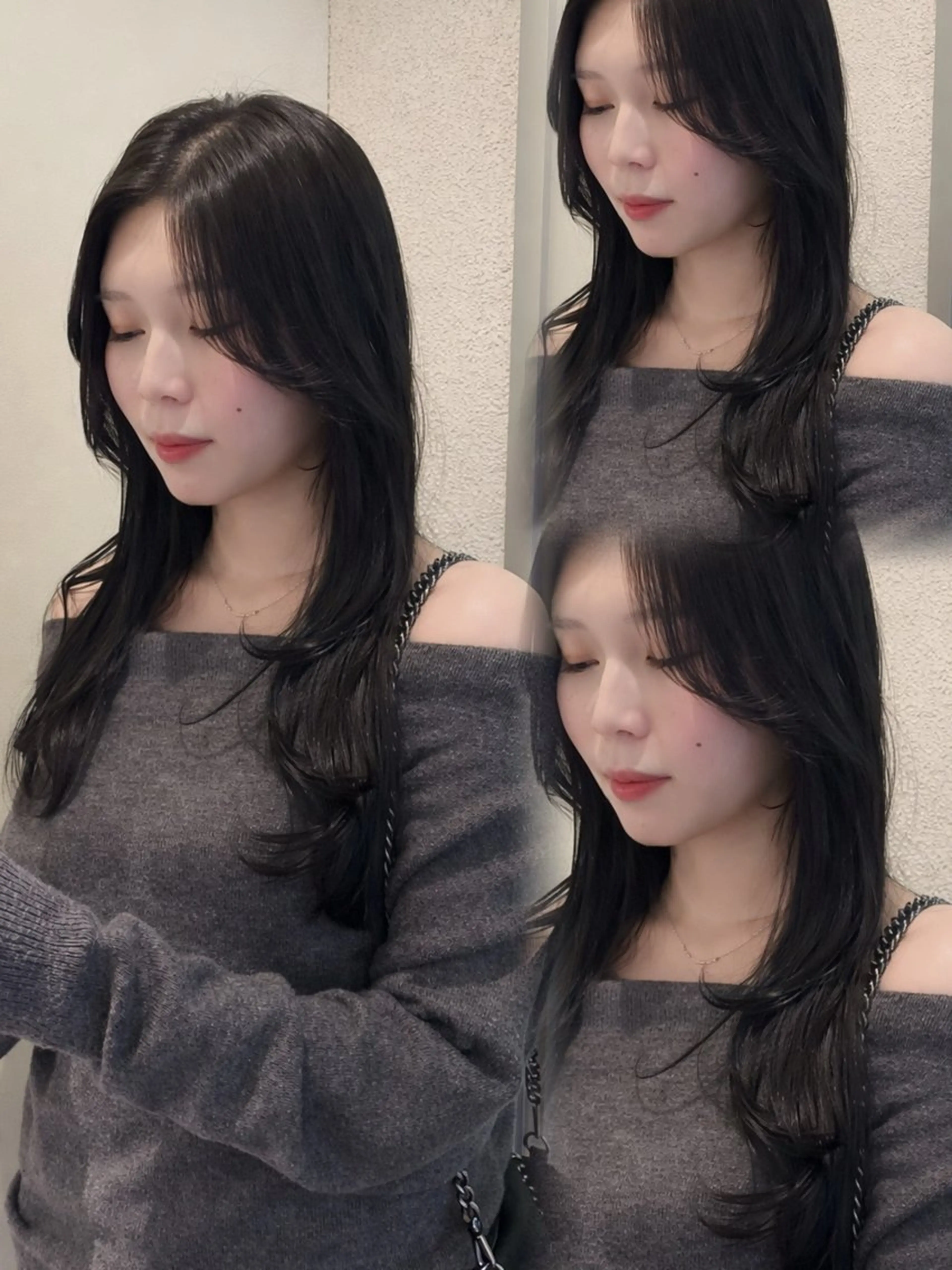 ロング レイヤーカット/ 艶カラー/YUKAのヘアスタイル