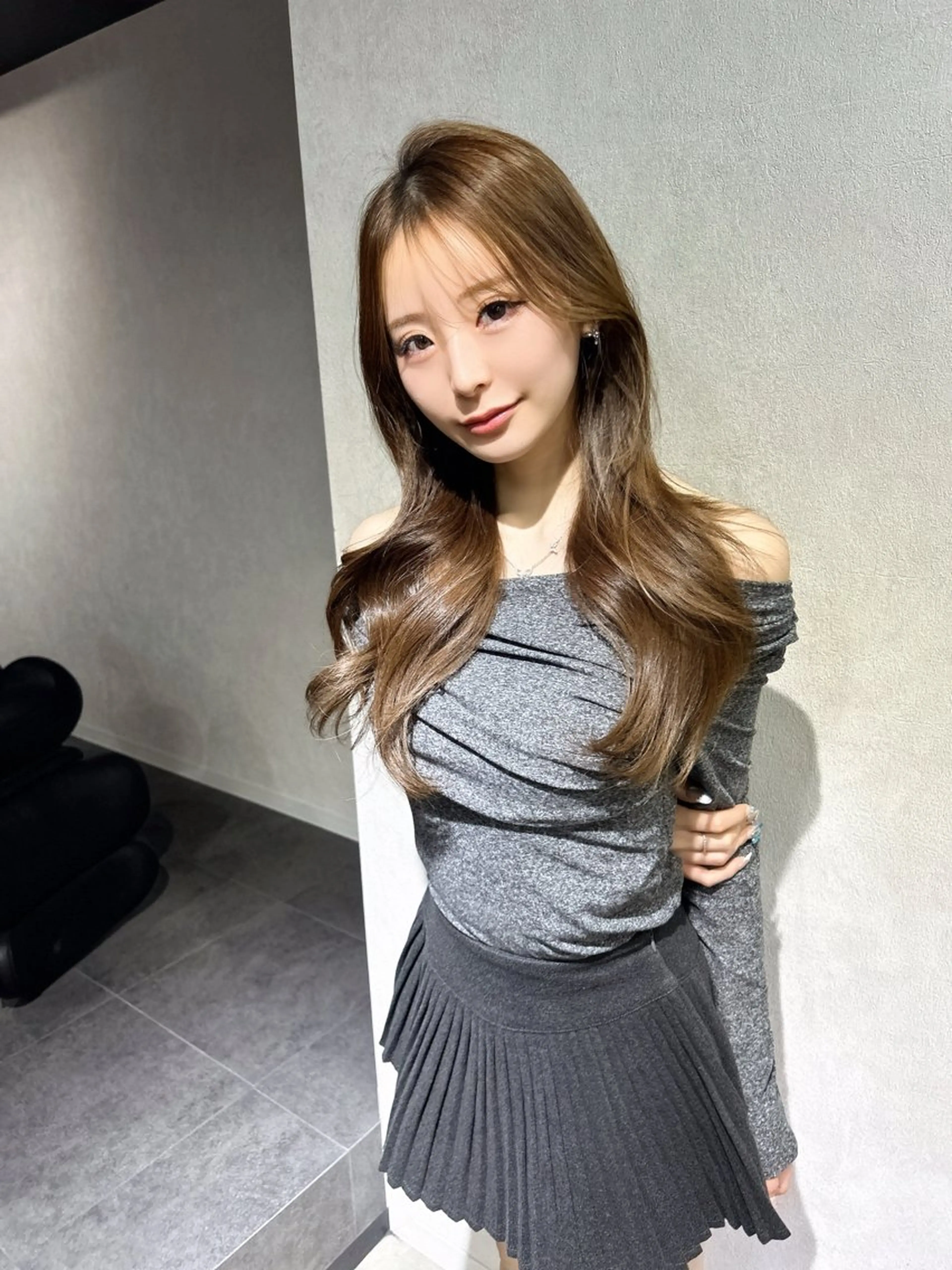 ロング 髪質改善 レイヤーカット トリートメント ワンホンヘア/ 透明感カラー/ゆうとのヘアスタイル