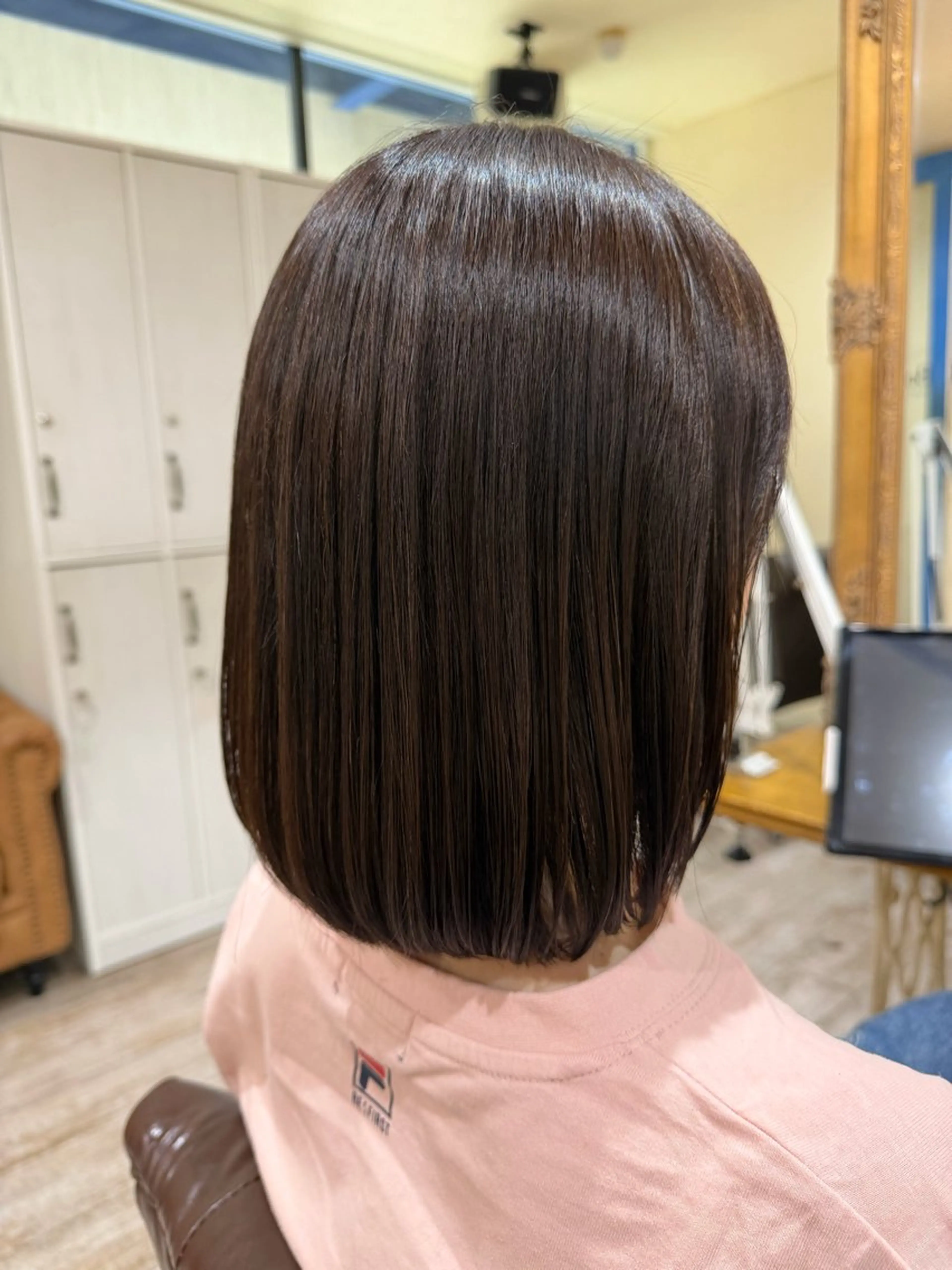 ミディアム カラー ボブ 髪質改善 カット ヘアカラー トリートメント 新越谷noble店長 松本拓也▶◀*.のヘアスタイル