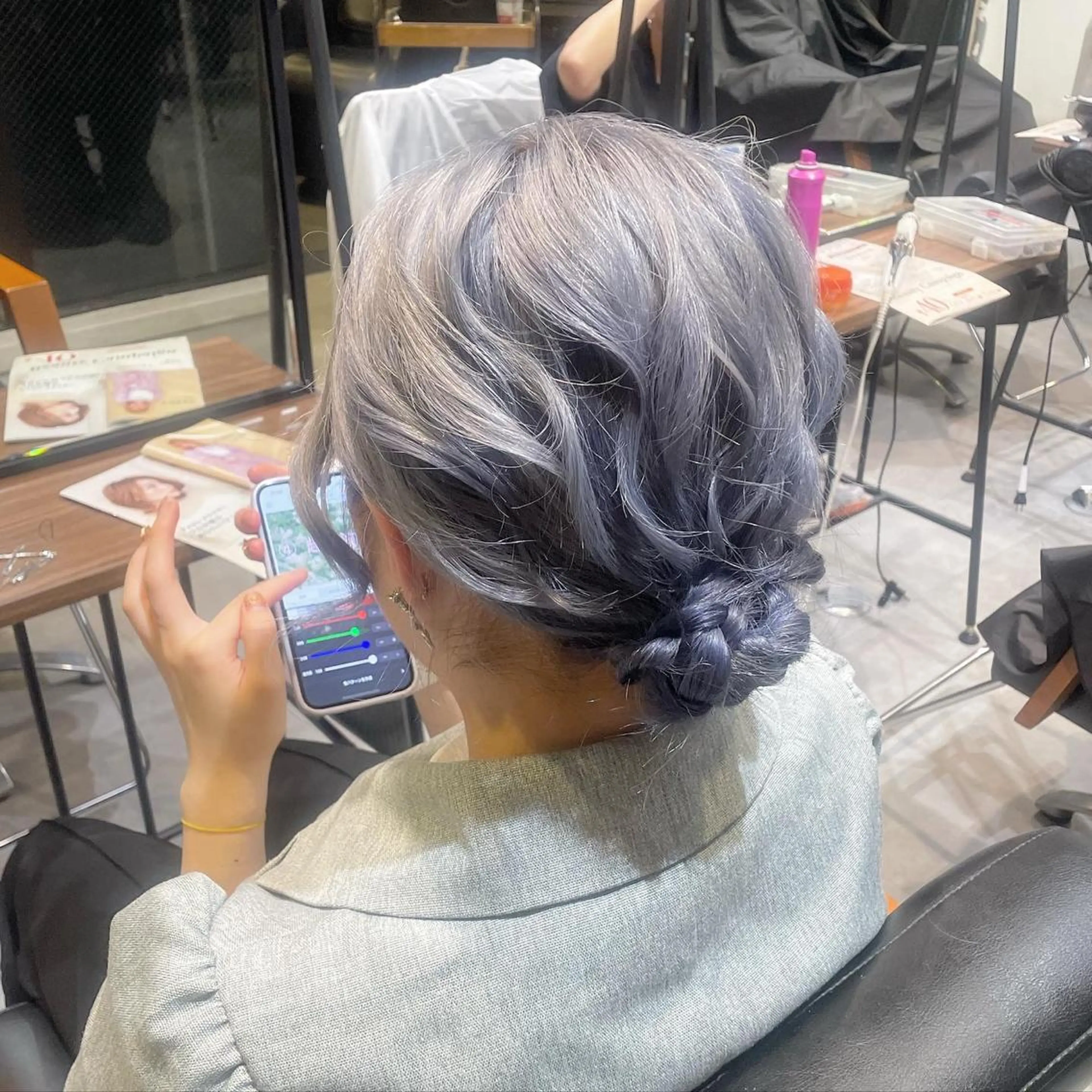 ミディアム カラー ヘアアレンジ ･˚✧すずね˚✧* lucia(ルチア)のマツエク・マツパデザイン