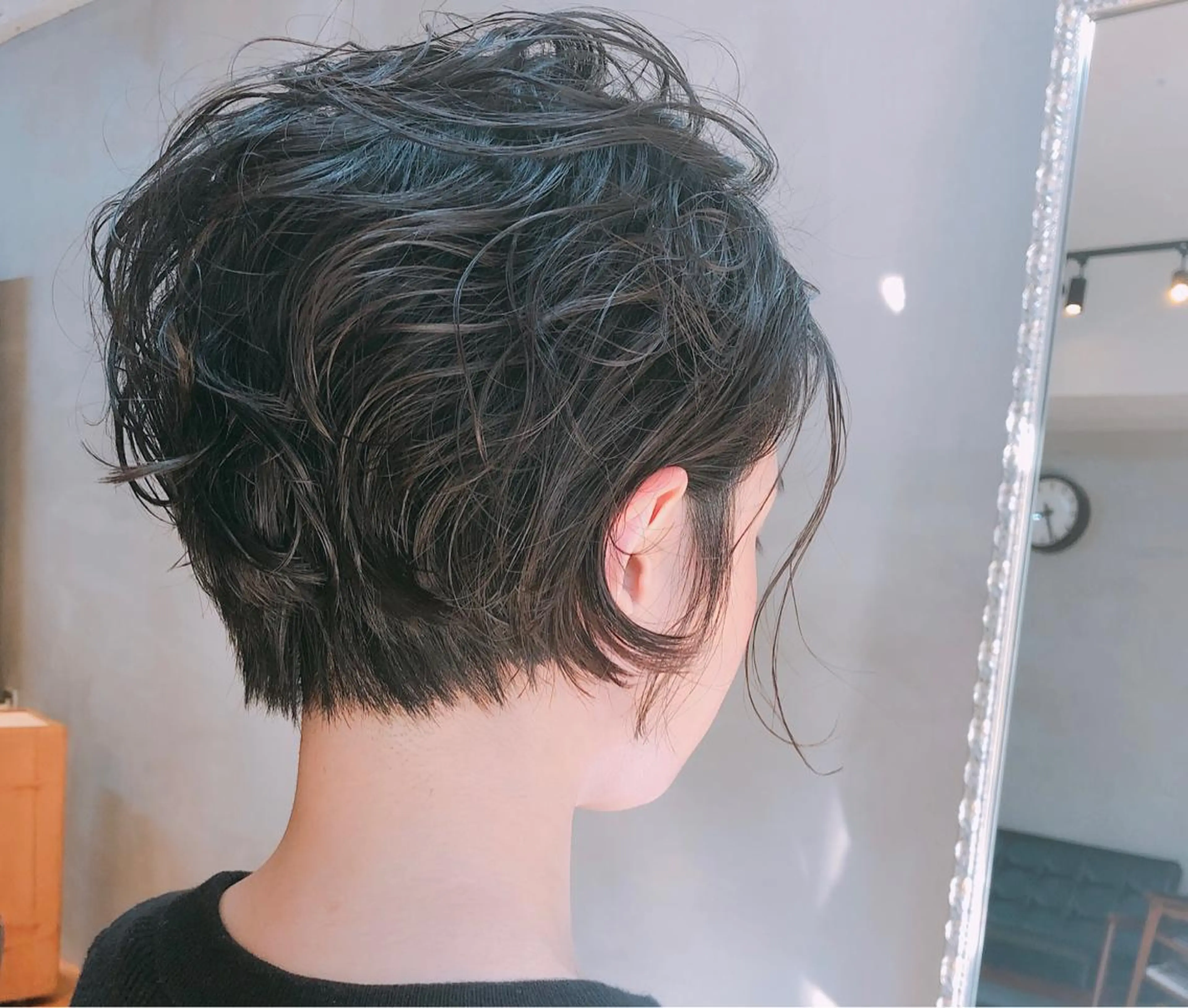 ショート パーマ ショートボブ ボブ ショートヘア カット パーマ 伊藤 佳代子のヘアスタイル