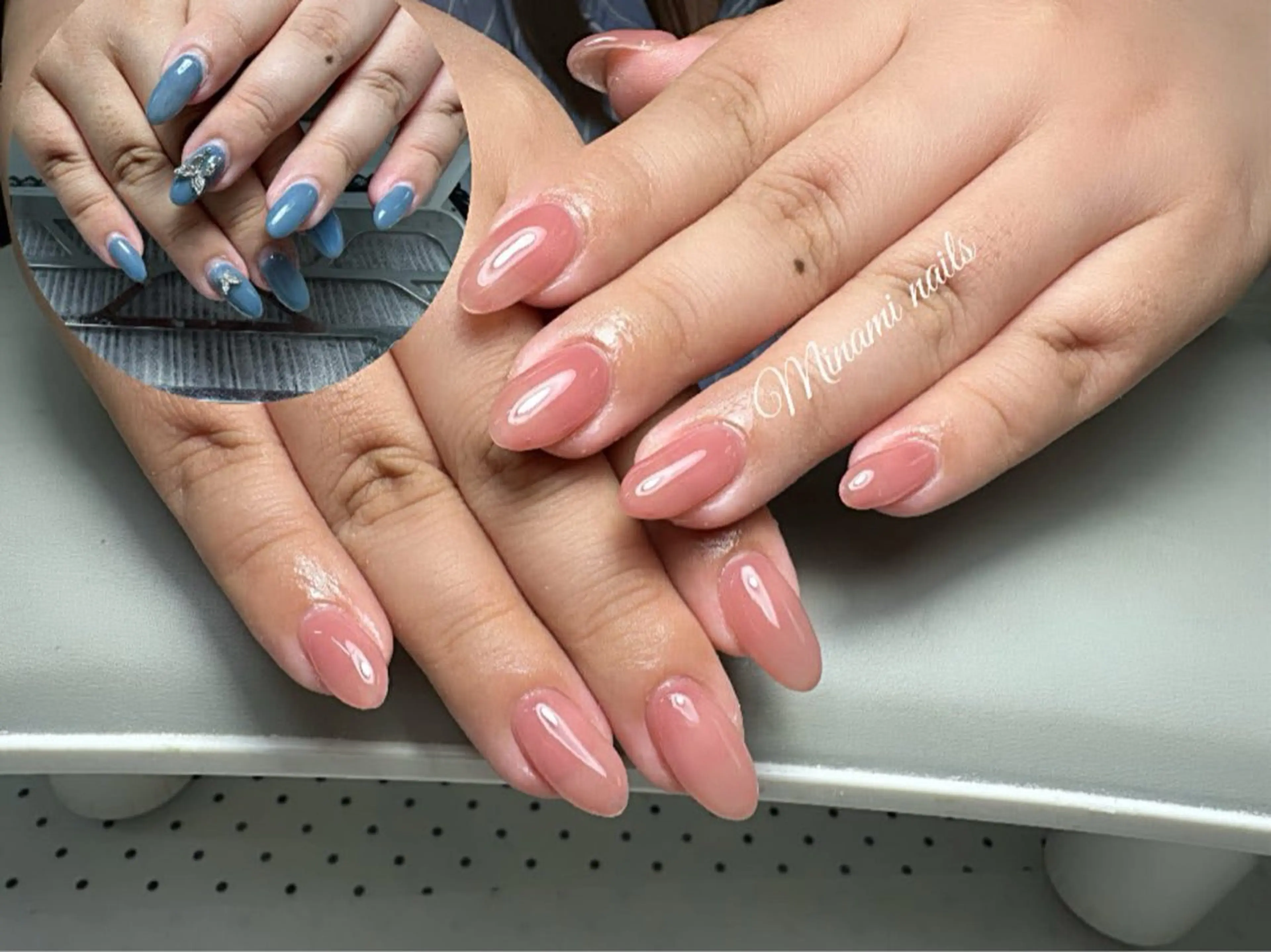 ネイル アートネイル オーロラネイル ガーリー キラキラネイル 韓国ネイル Minami Nailsのネイルデザイン