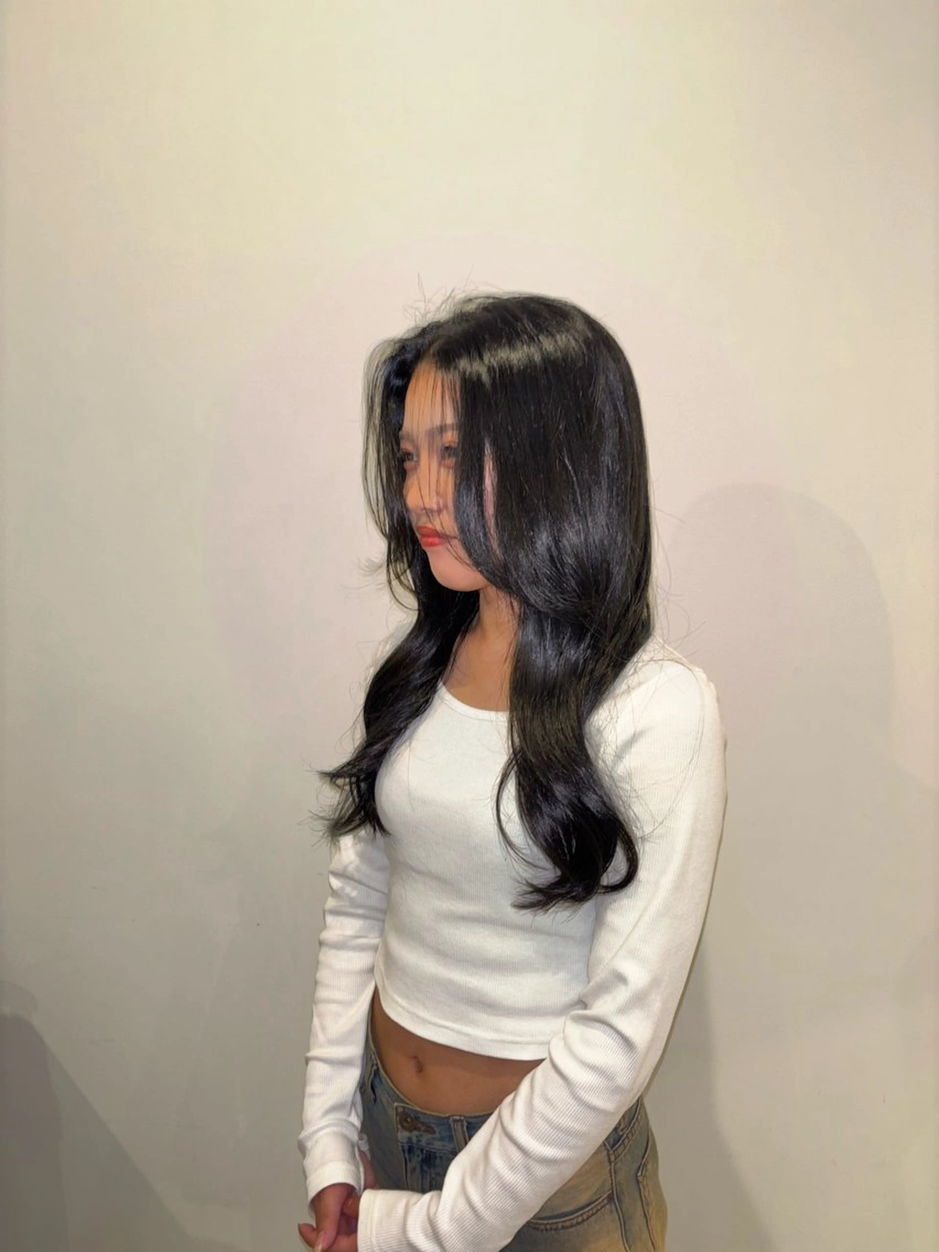 ロング カラー 熊取谷 茉那のヘアスタイル