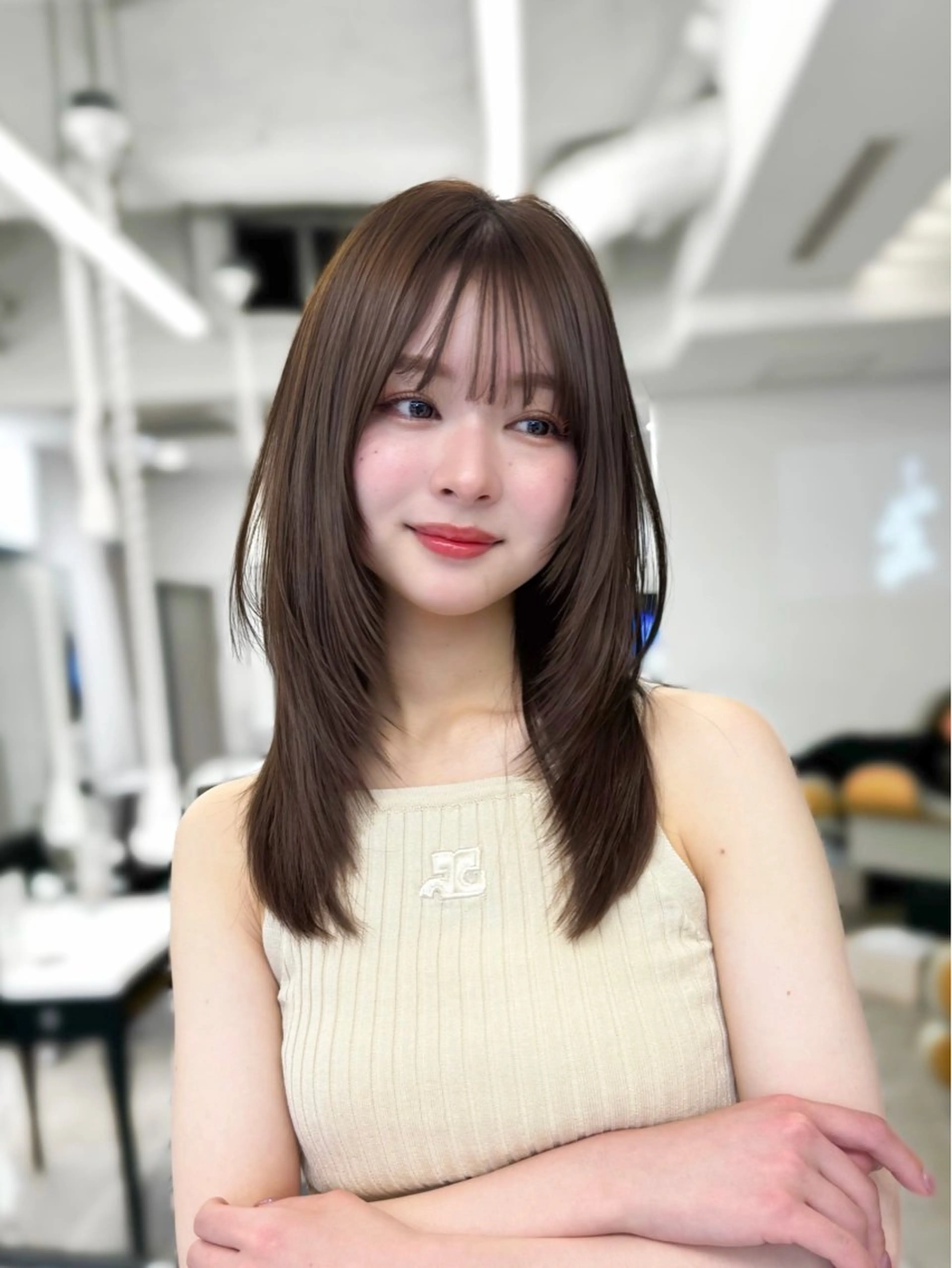 セミロング なつき🎀韓国 styleのヘアスタイル