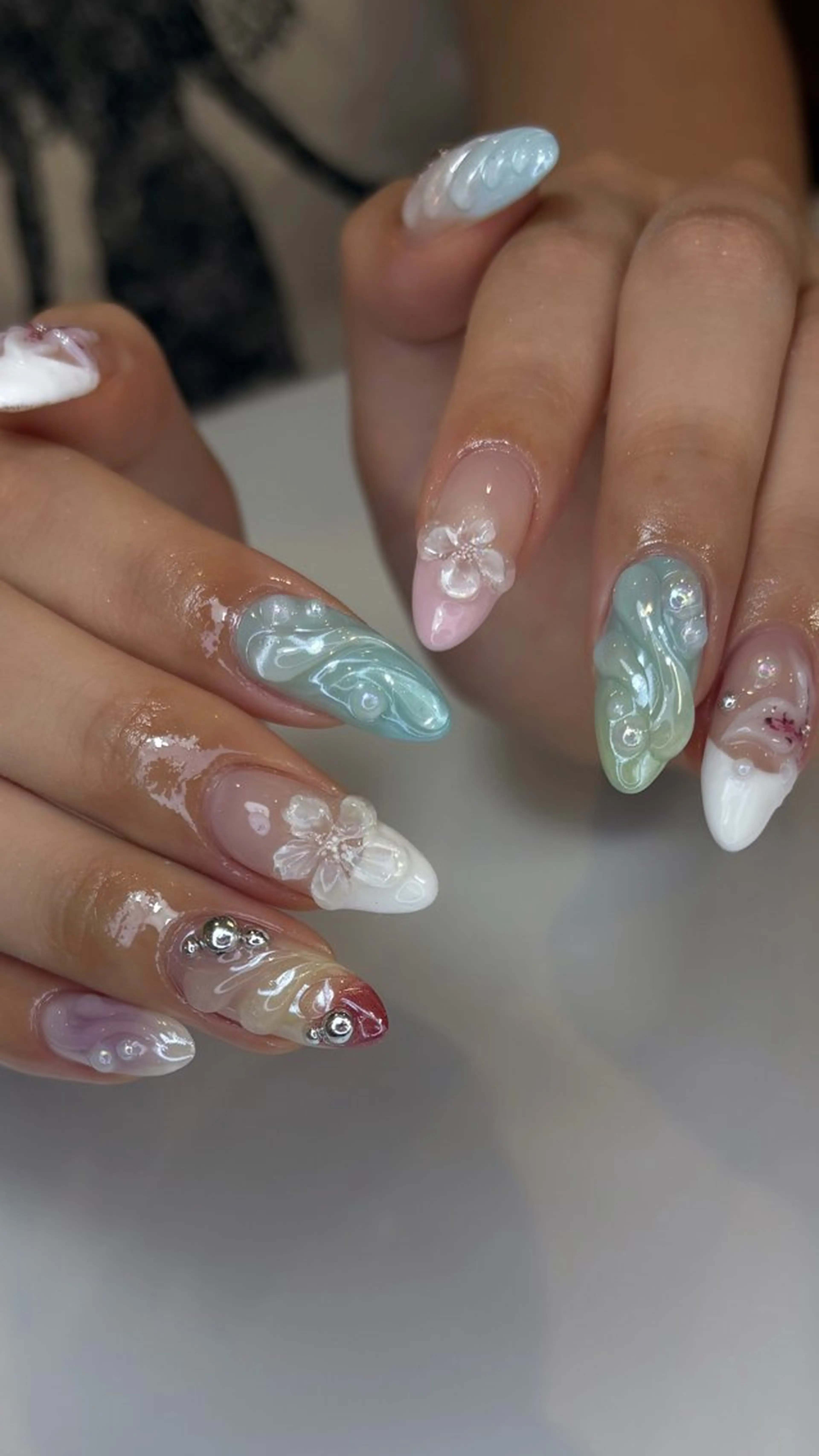 10本長さ出し❣️10本アート&パーツ付け放題🎀の写真