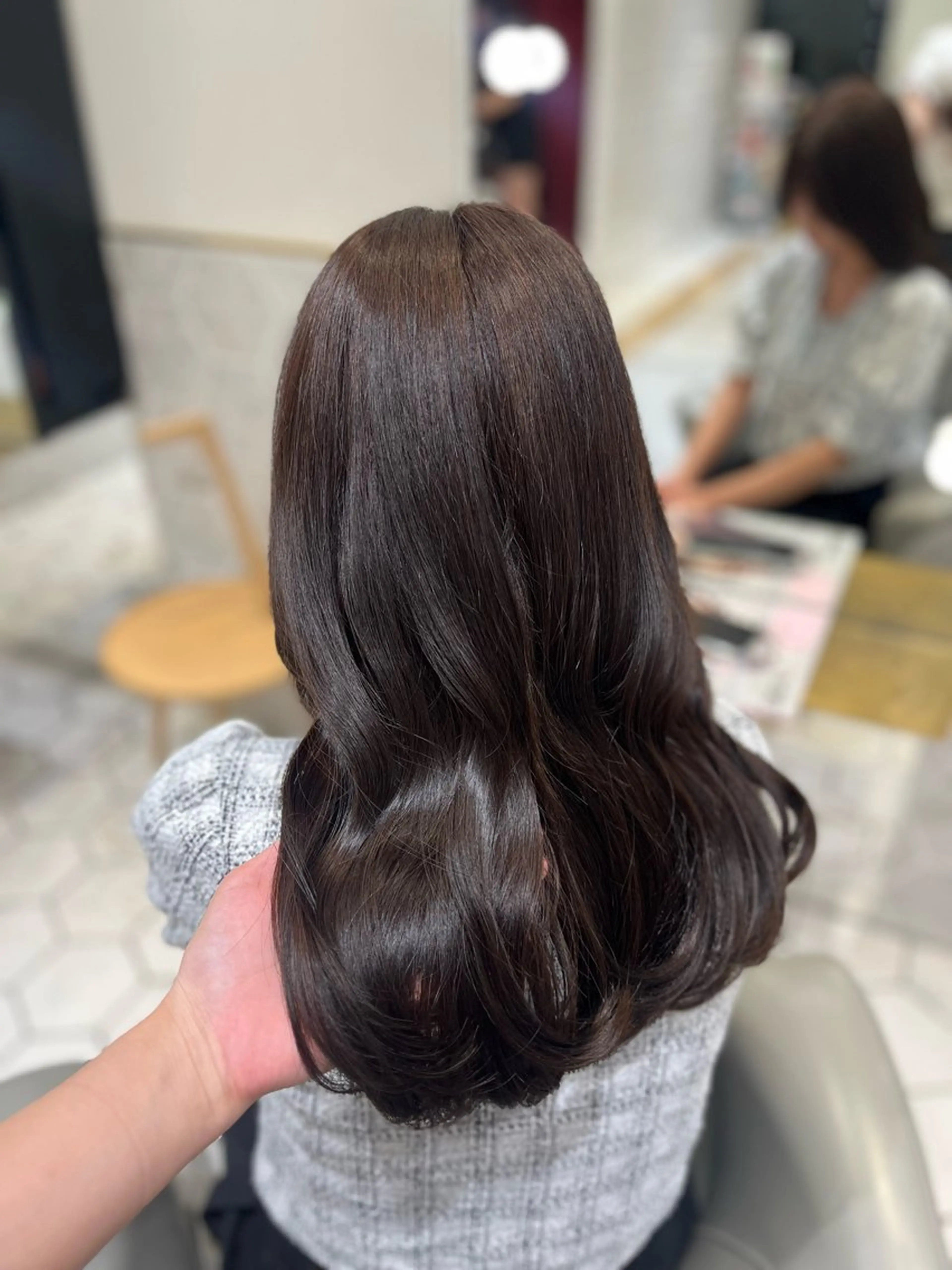 【クイックスパ付き】オリーブ艶カラー＋2ステップトリートメント🫒🤎の写真